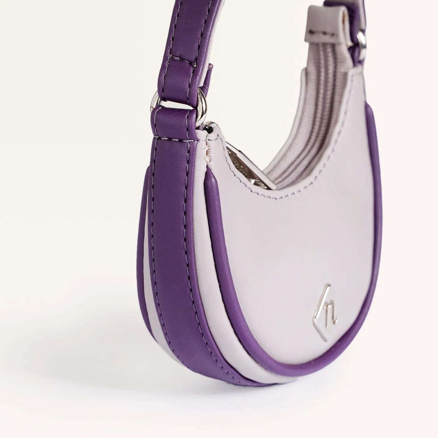 Mini Bag Half Moon Grey - Image 7