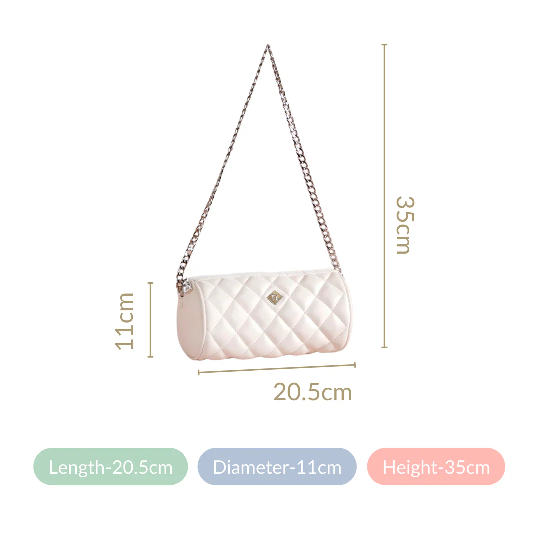 Mini Barrel Bag White - Image 7