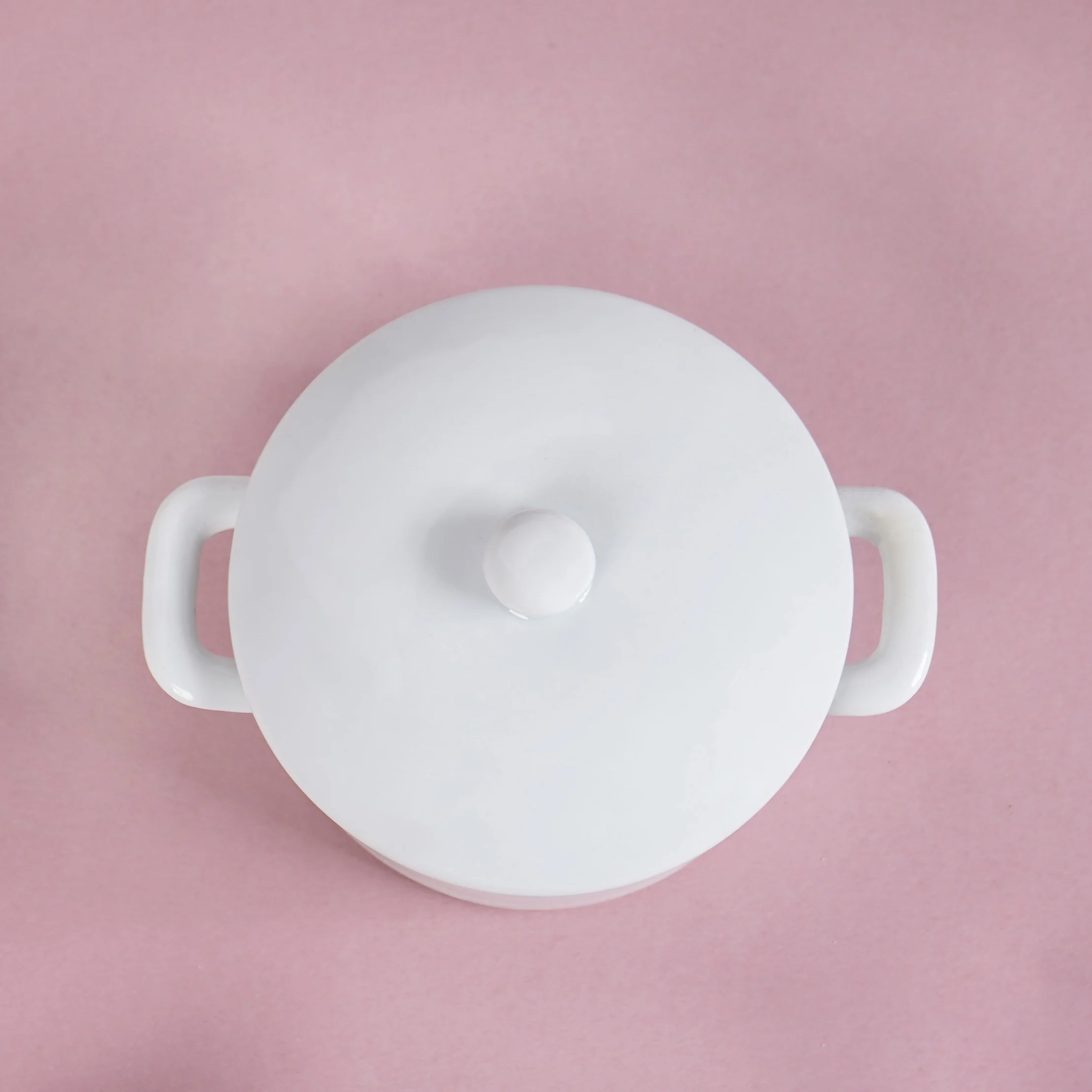 Mini Ceramic Casserole Dish With Lid White Set Of 2 - Image 6