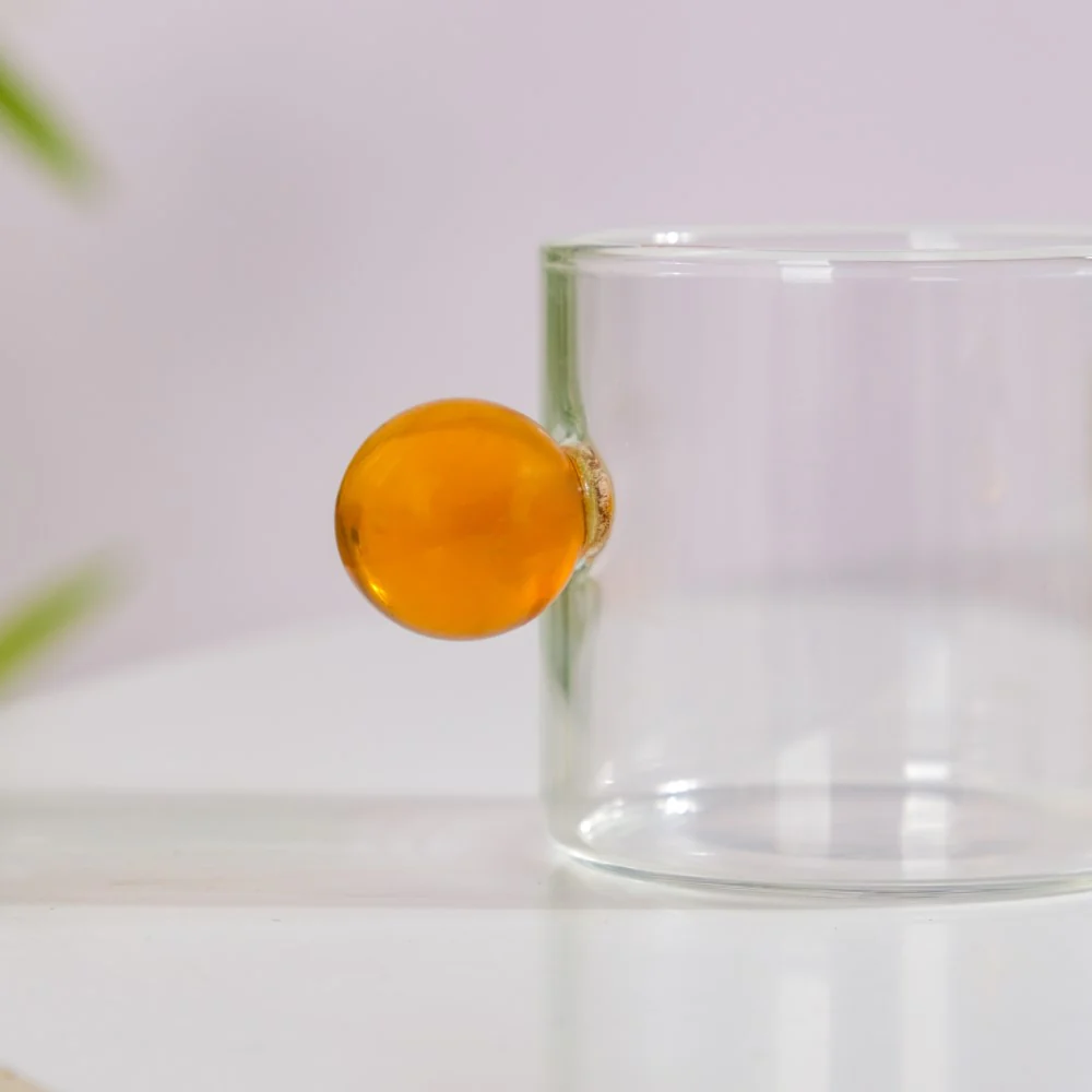 Mini Espresso Shot Glass Cup Amber 70ml - Image 6