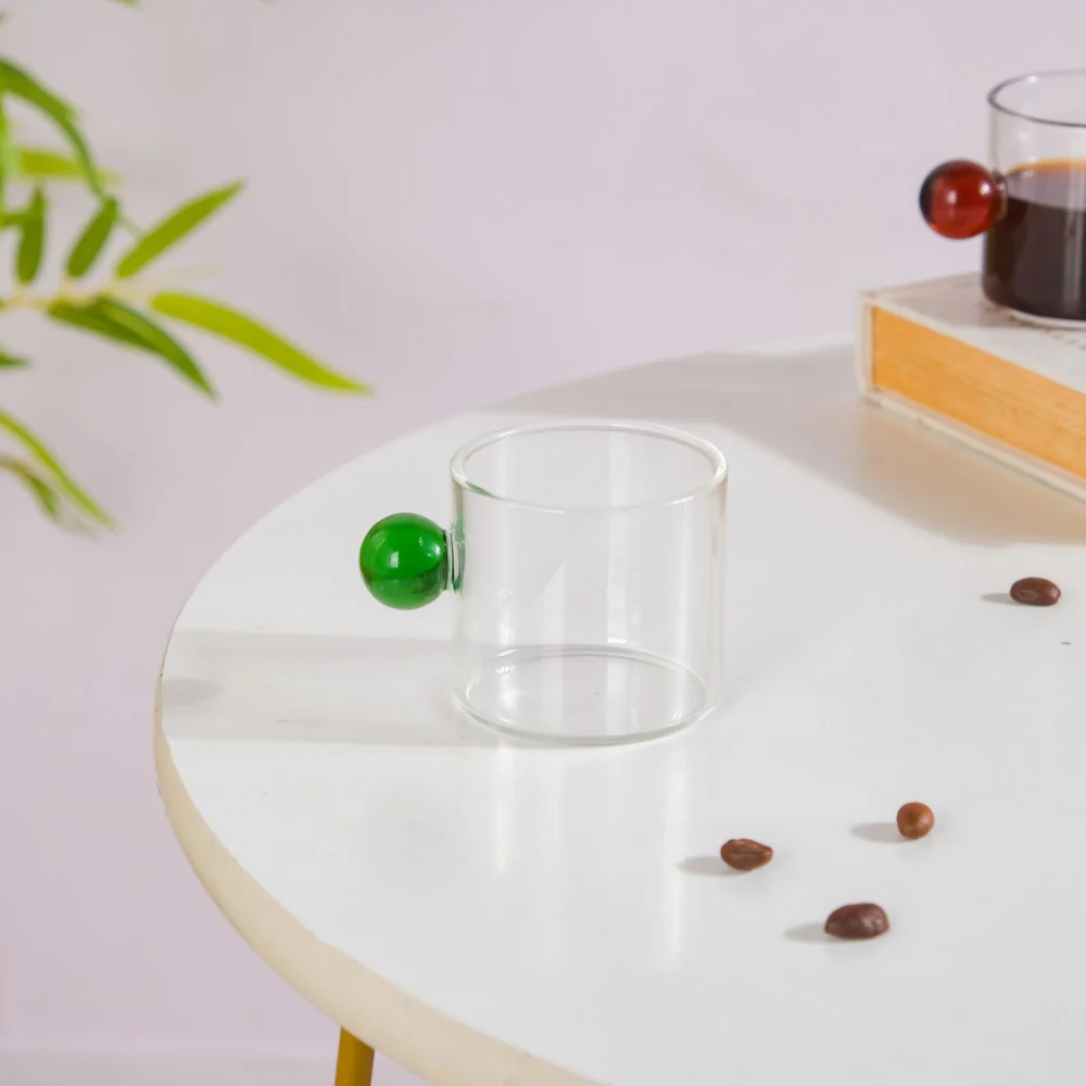 Mini Espresso Shot Glass Cup Green 70ml - Image 6