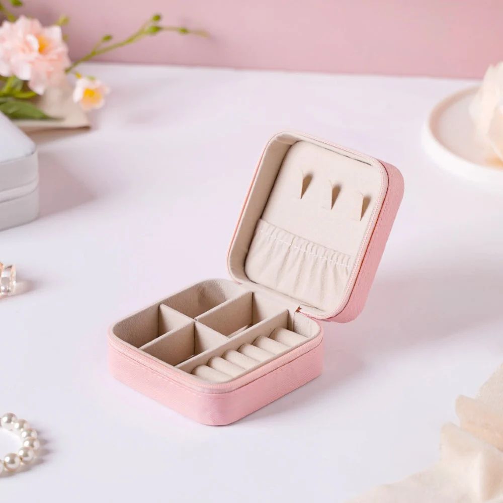 Mini Jewellery Storage Box Pink - Image 5