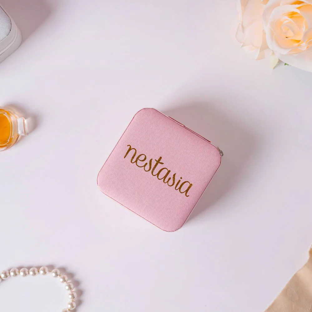 Mini Jewellery Storage Box Pink - Image 6