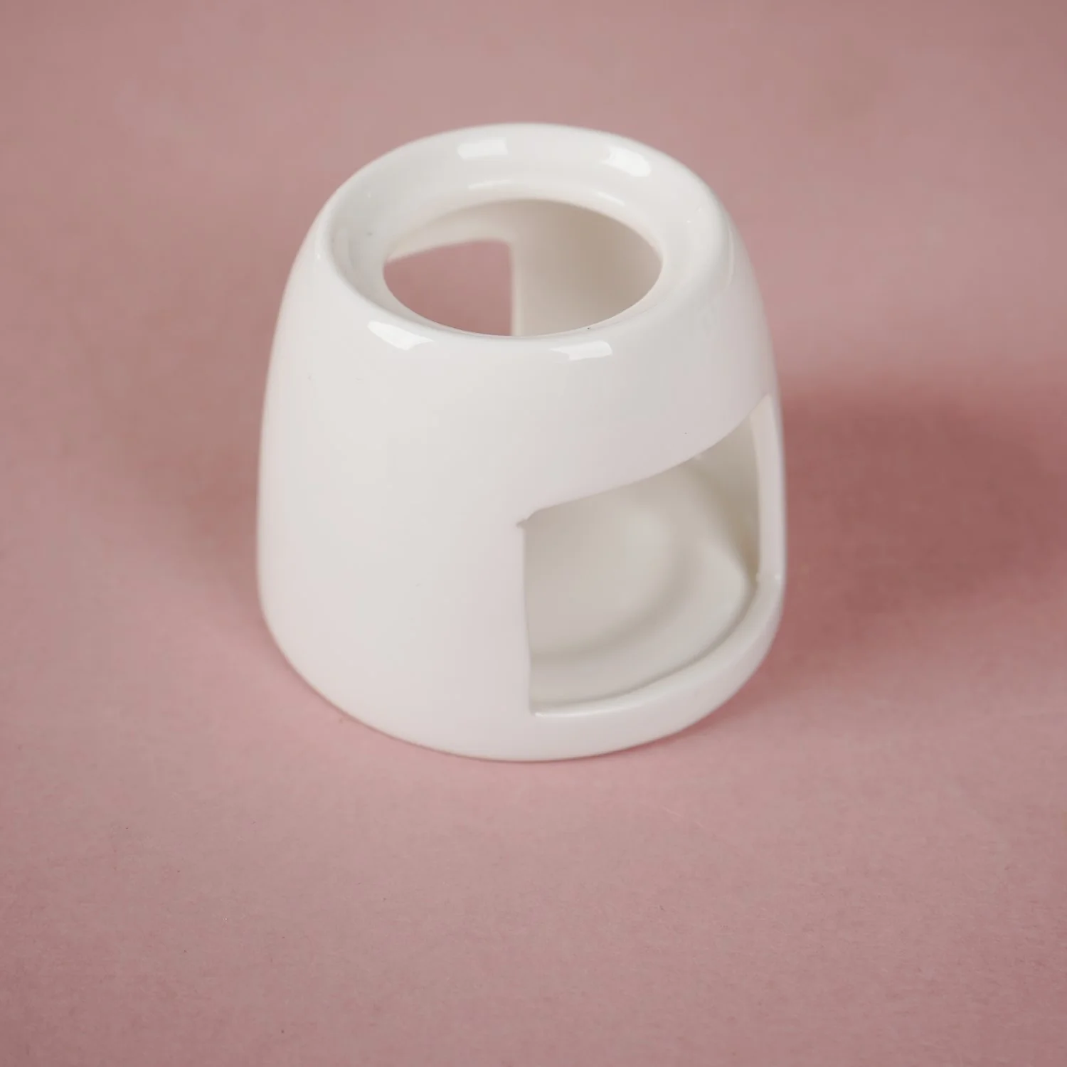 Mini White Fondue Set With Plate - Image 9