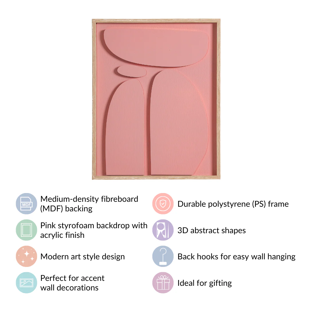 Minimalist 3D Wall Decor Artwork 20x16 Inch - Image 4
