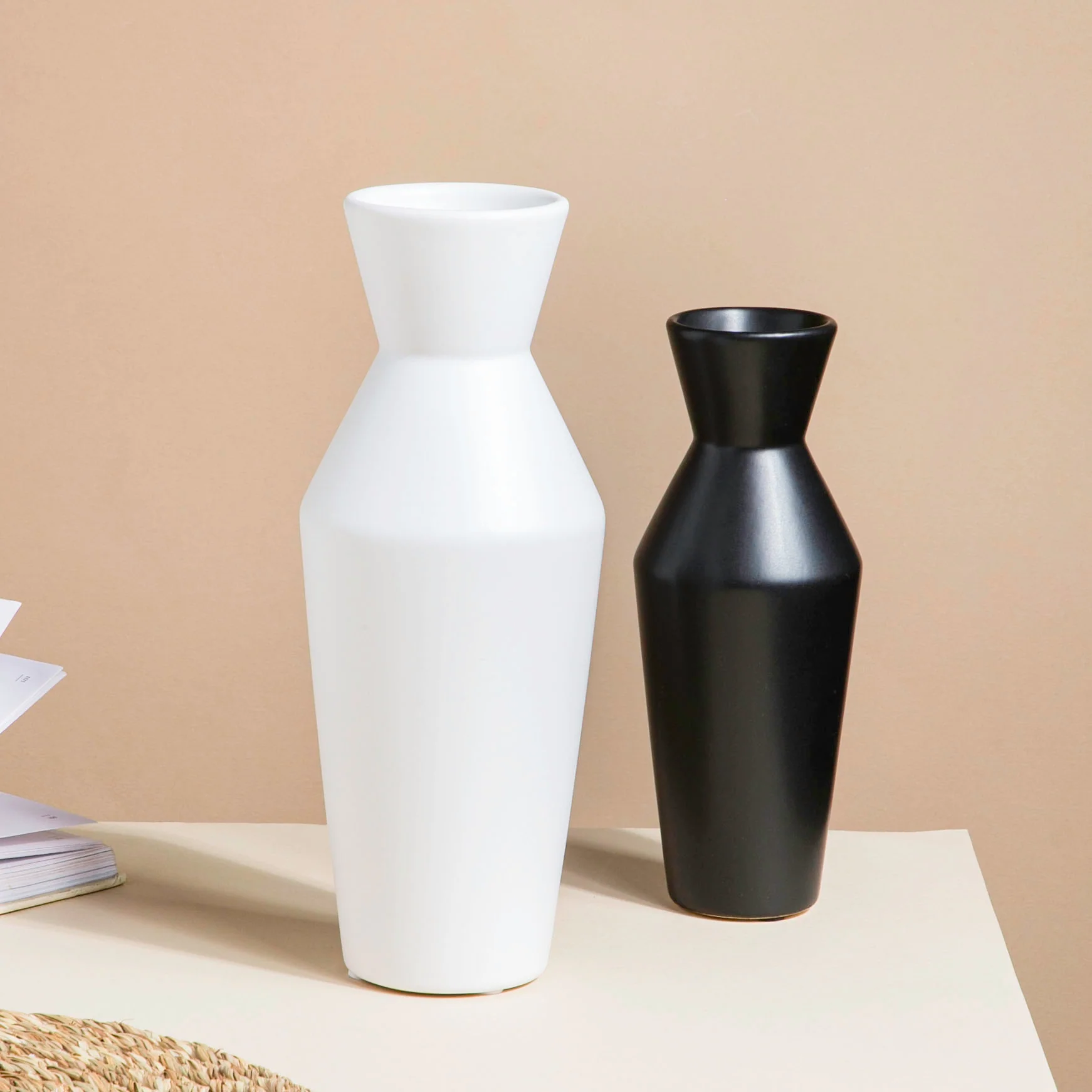 Minimalist Ceramic Vase Black - Image 6