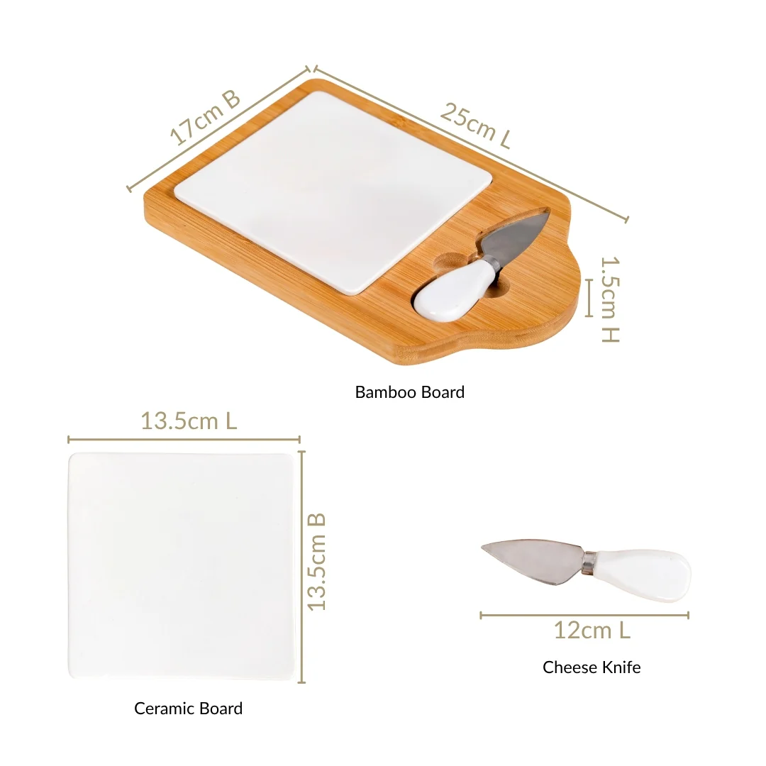 Minimalist Charcuterie Board With Knife - Image 3