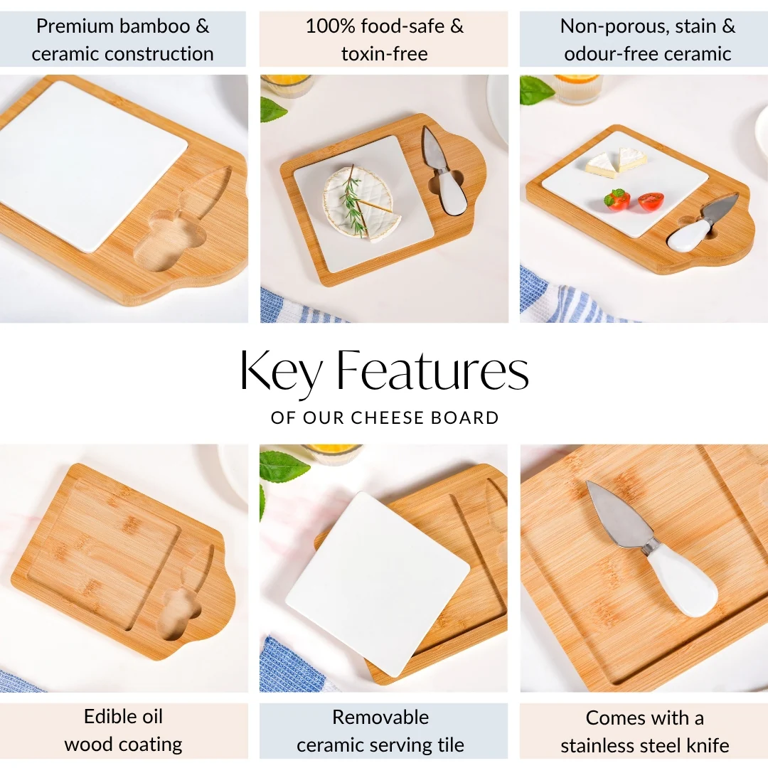 Minimalist Charcuterie Board With Knife - Image 4