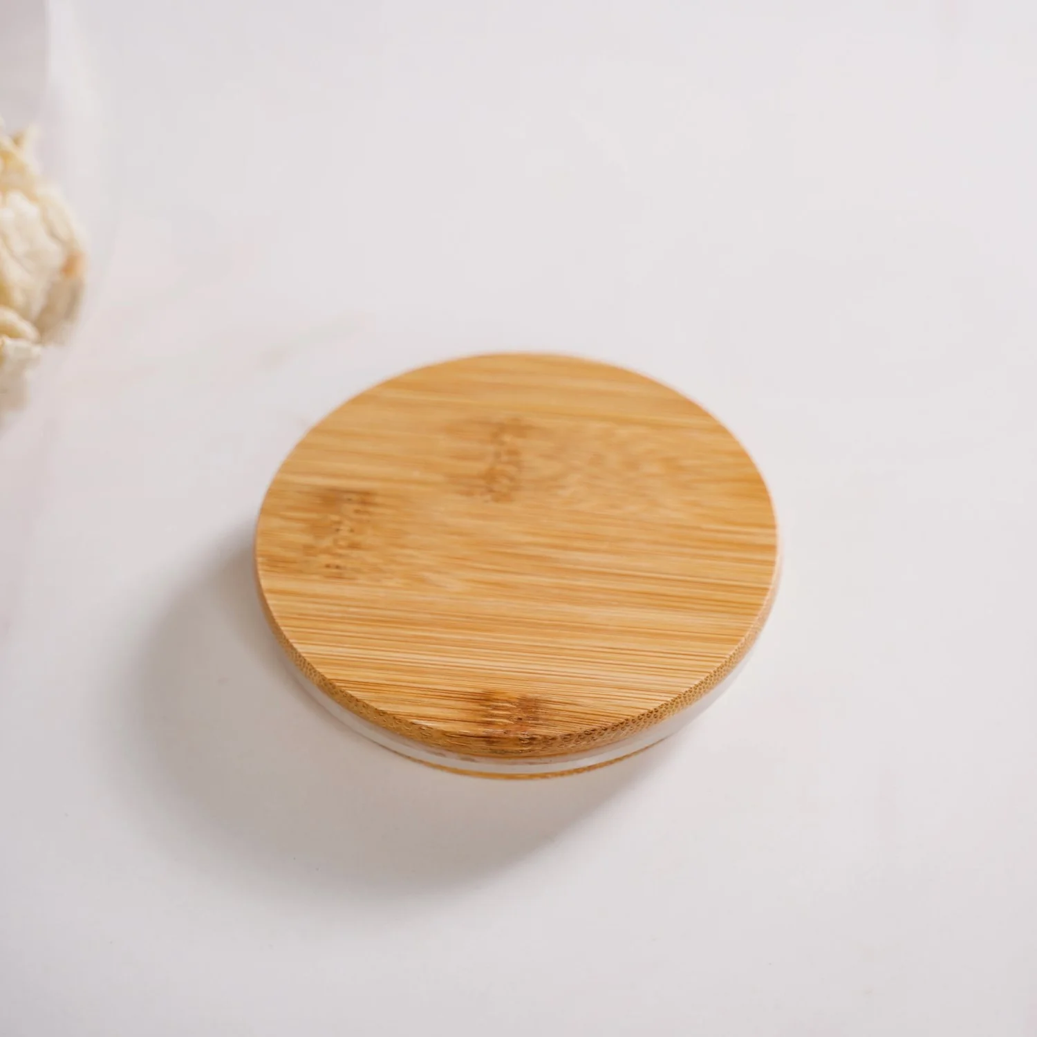 Minimalist Glass Jar With Bamboo Lid Set Of 2 400ml - Image 7