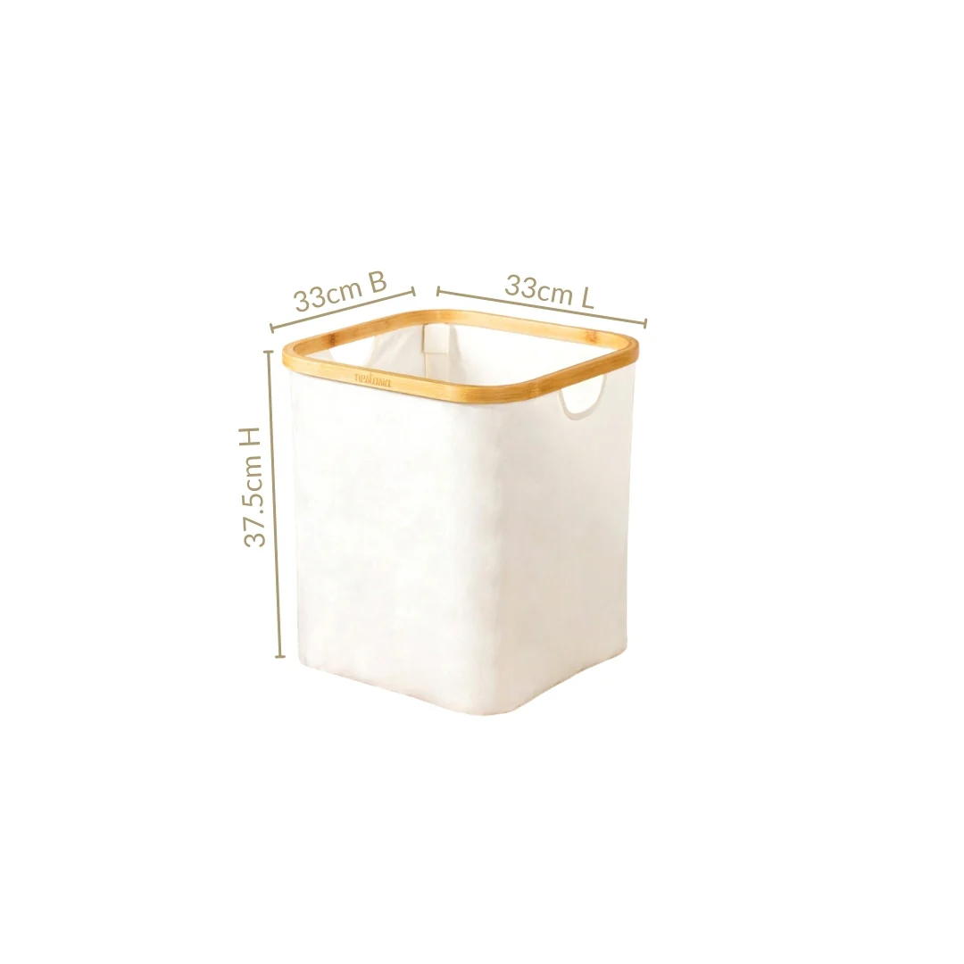 Minimalist Laundry Basket Off White - Image 3