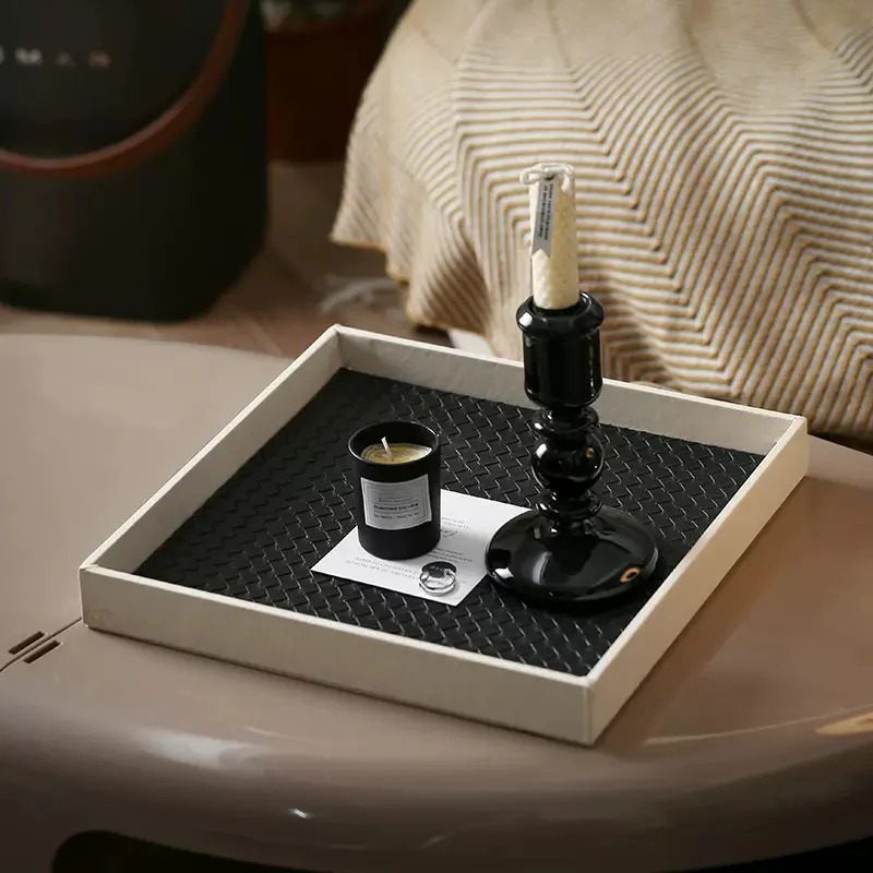 Minimalist Square Organizer Tray Black And White - Image 9