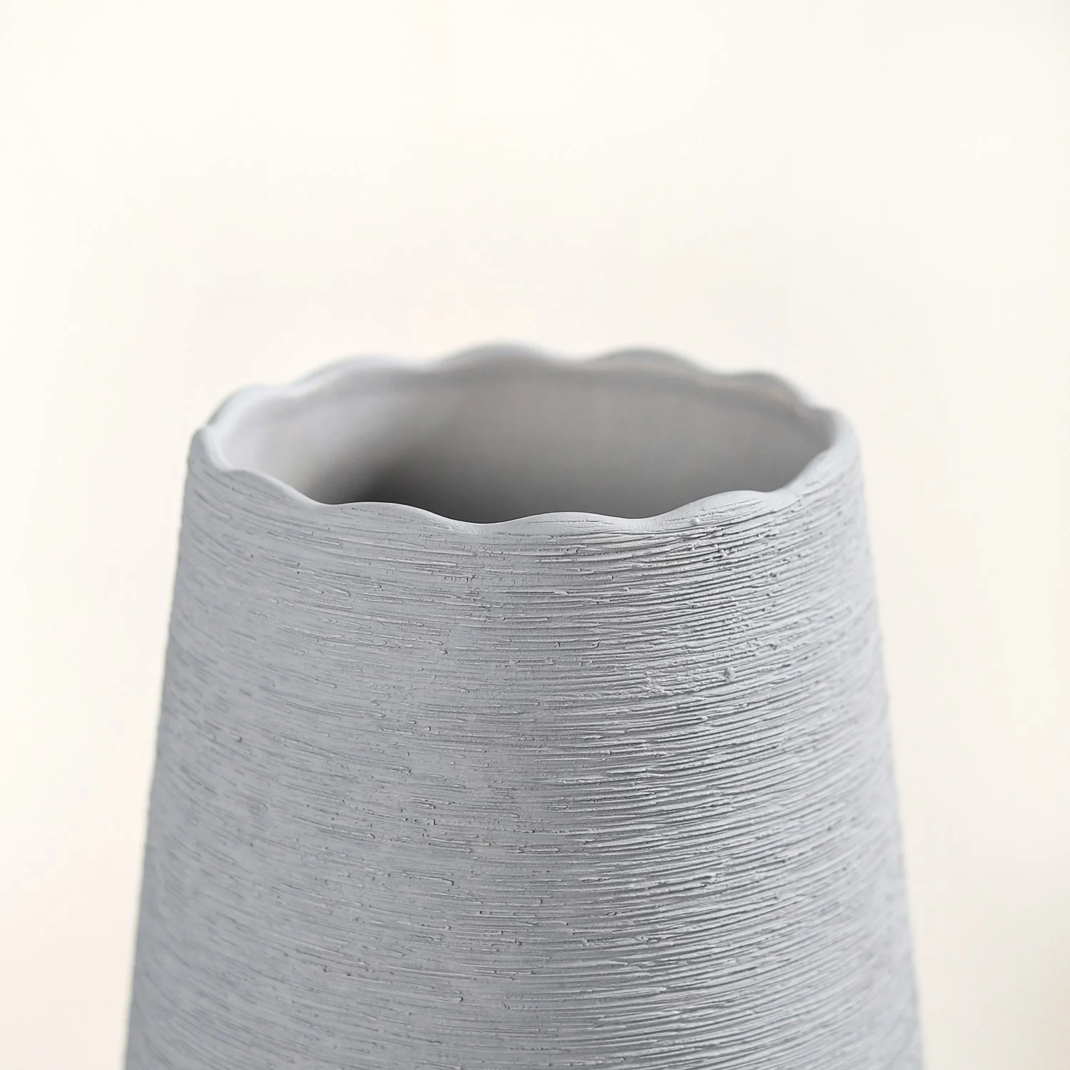 Minimalistic Textured Ceramic Vase - Image 8