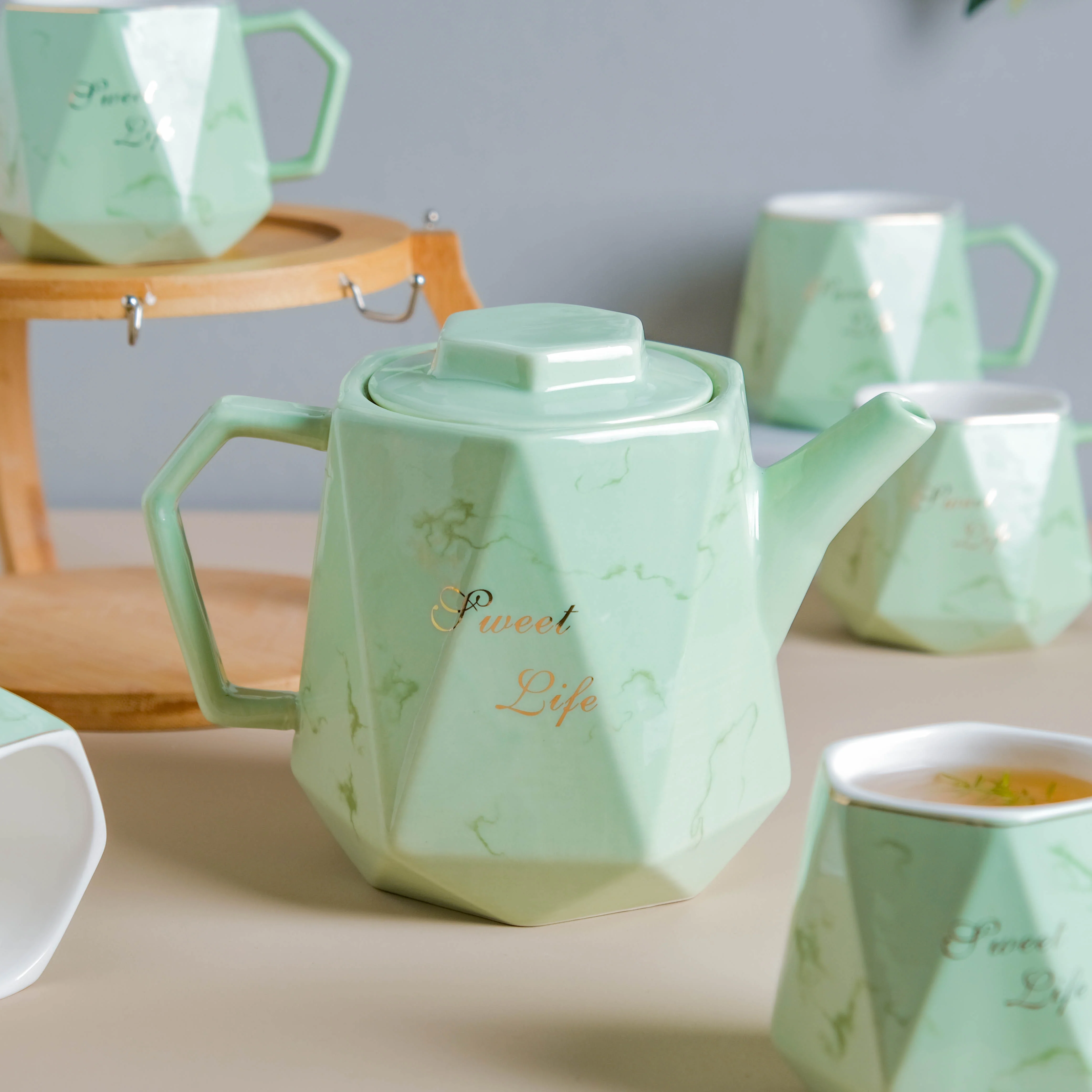 Mint Green Tea Set - Image 11