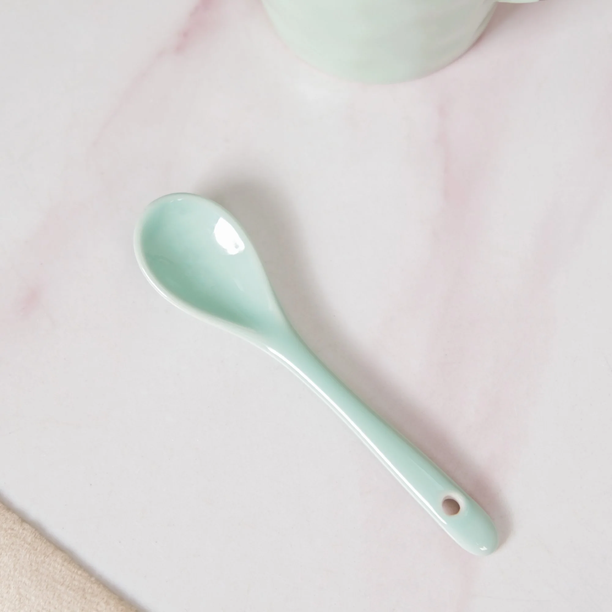 Mint Mugs With Spoon Set Of 6 350ml - Image 6