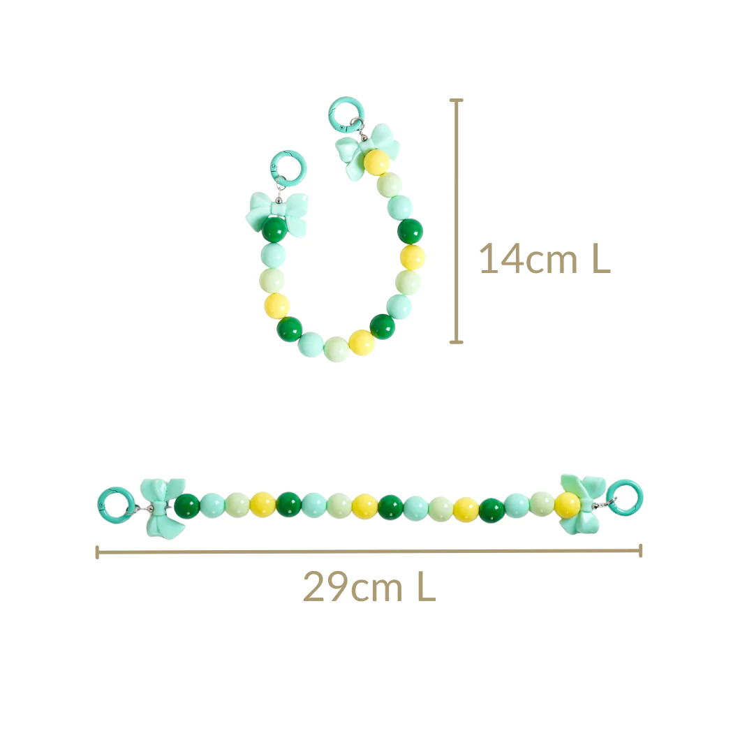 Minty Fresh Bow Keychain With Dual Clasp - Image 4