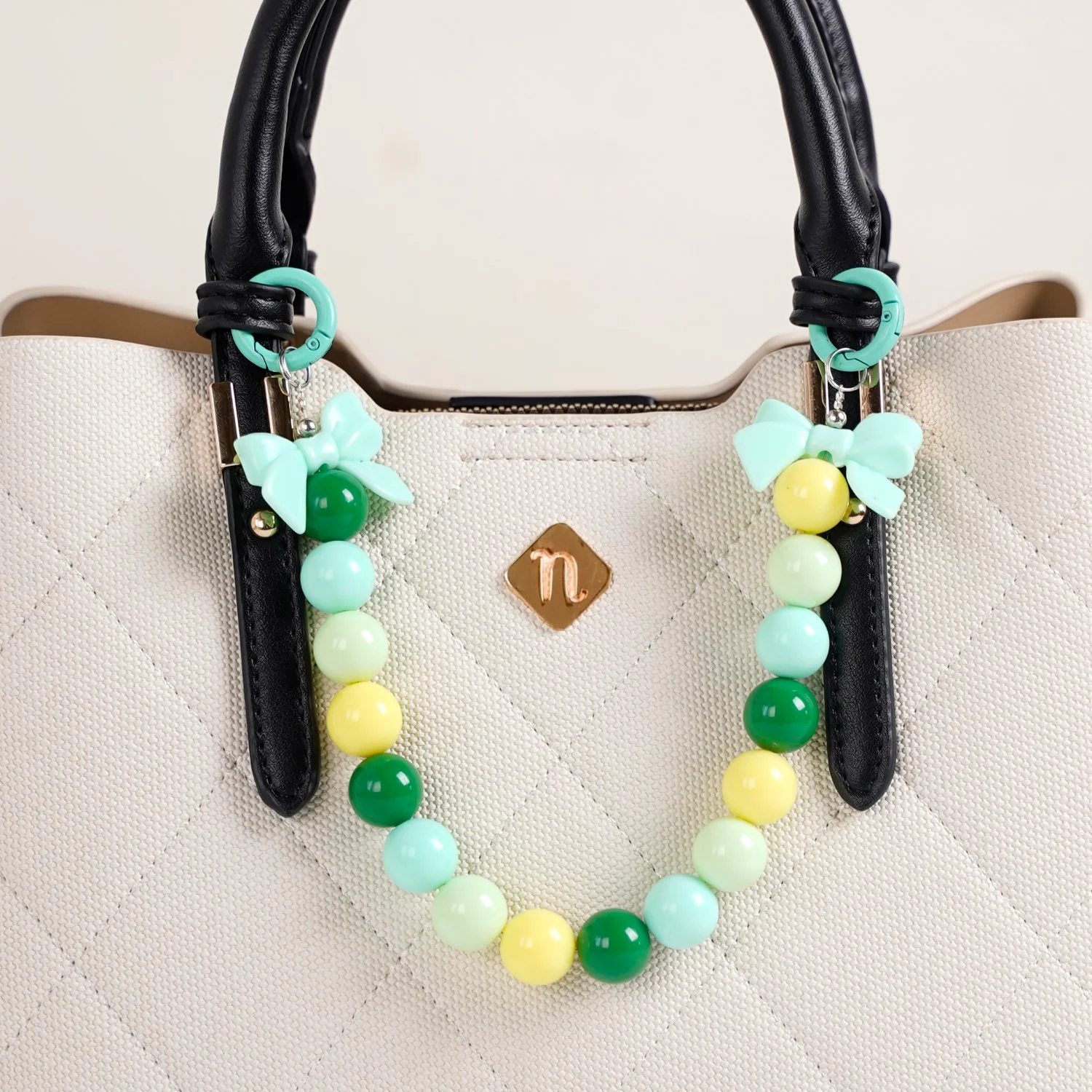 Minty Fresh Bow Keychain With Dual Clasp - Image 8