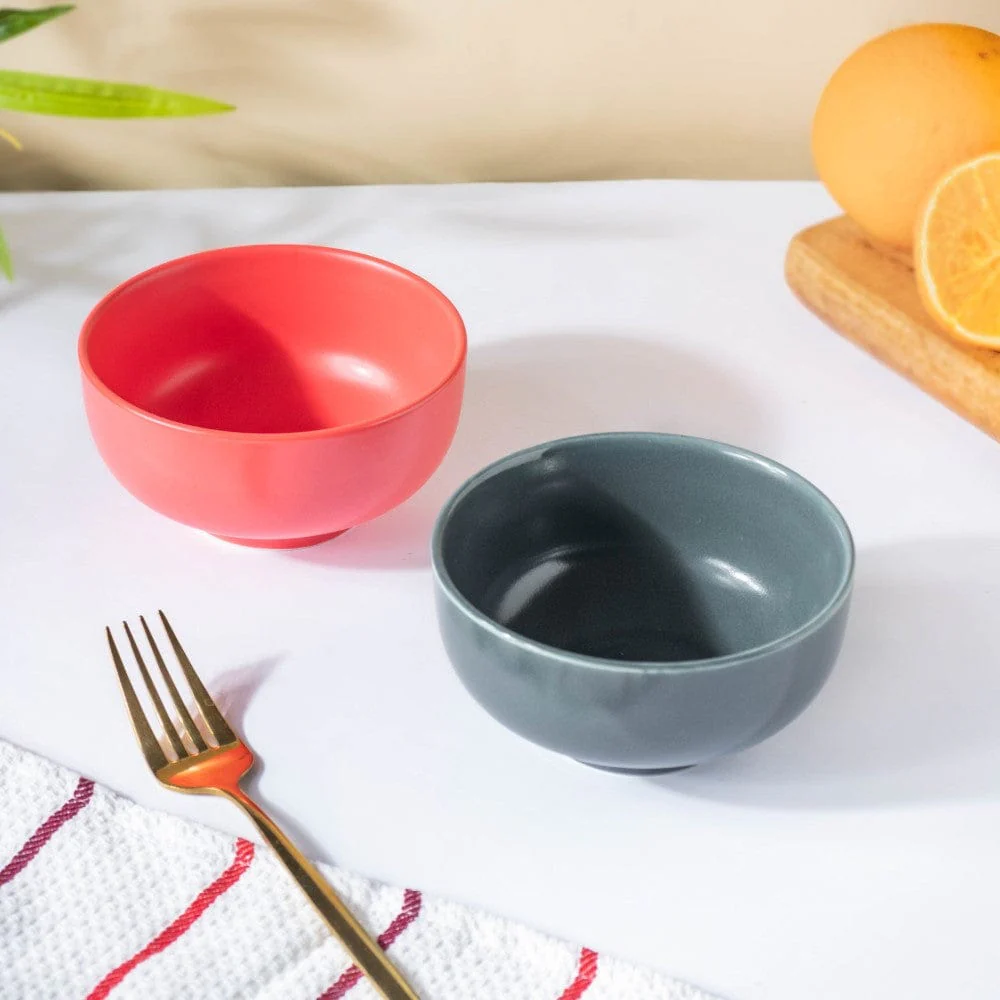 Miso Smooth Ceramic Snack Bowl Red 200 ml - Image 6