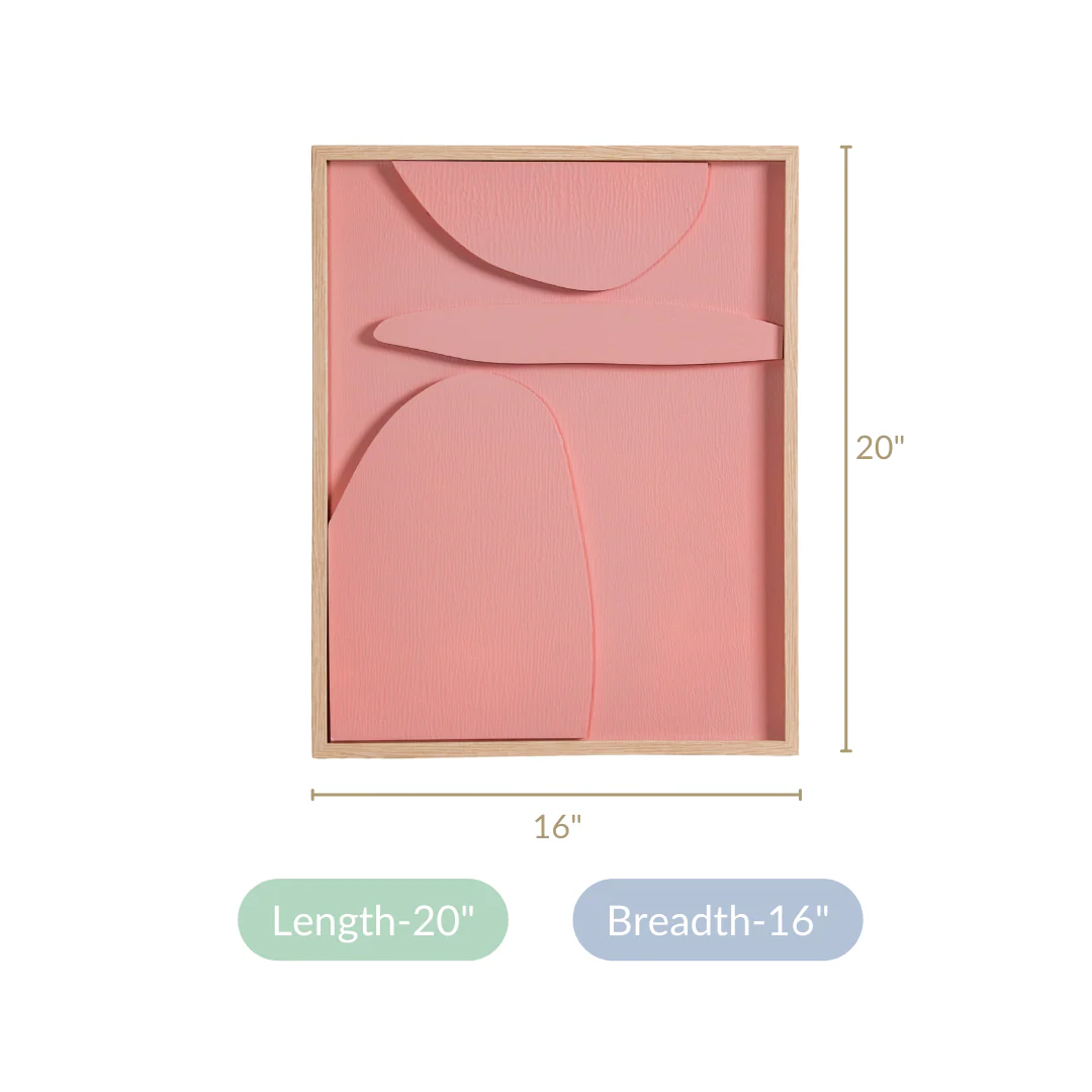 Modern 3D Abstract Framed Wall Art 20x16 Inch - Image 5