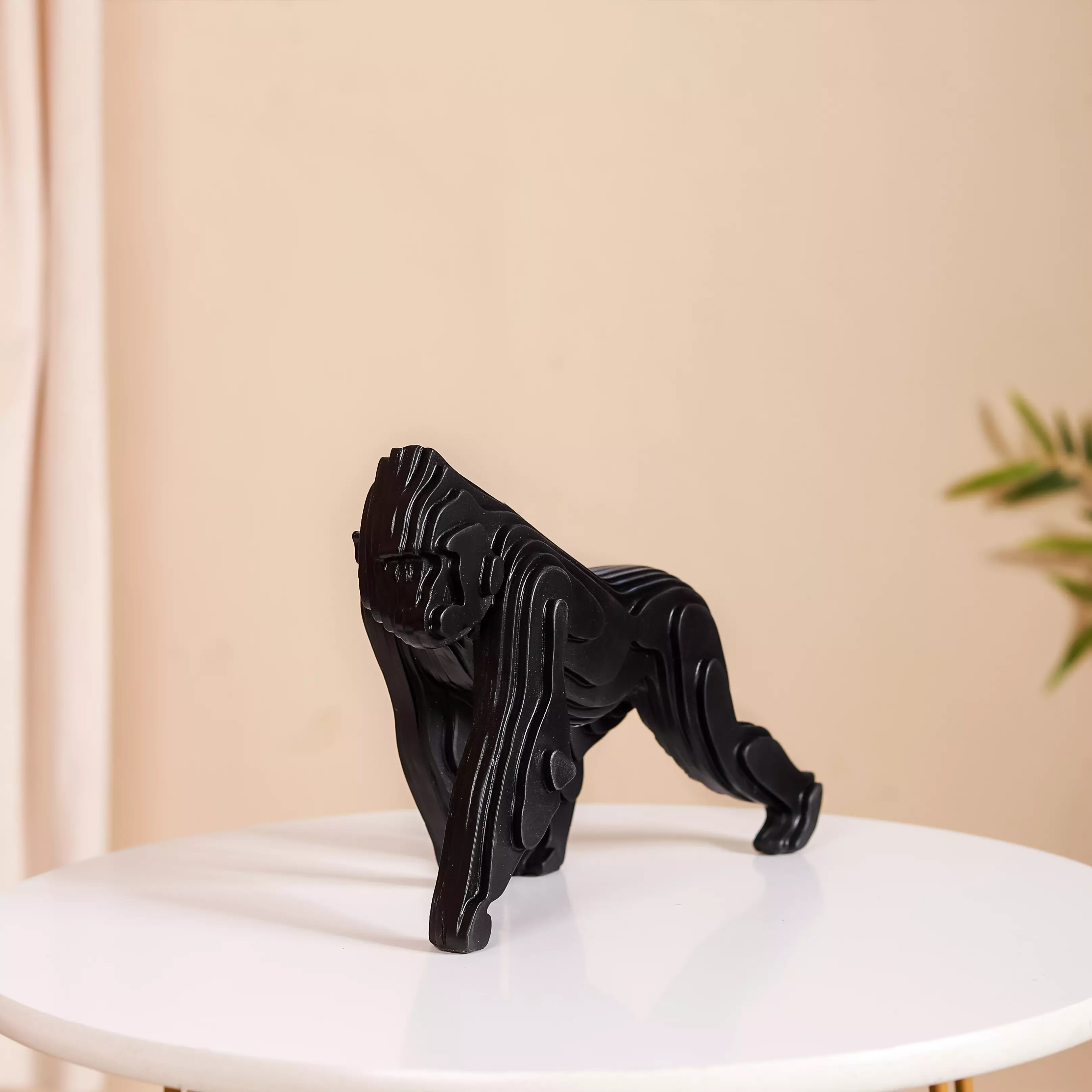 Modern Black Gorilla Showpiece - Image 11