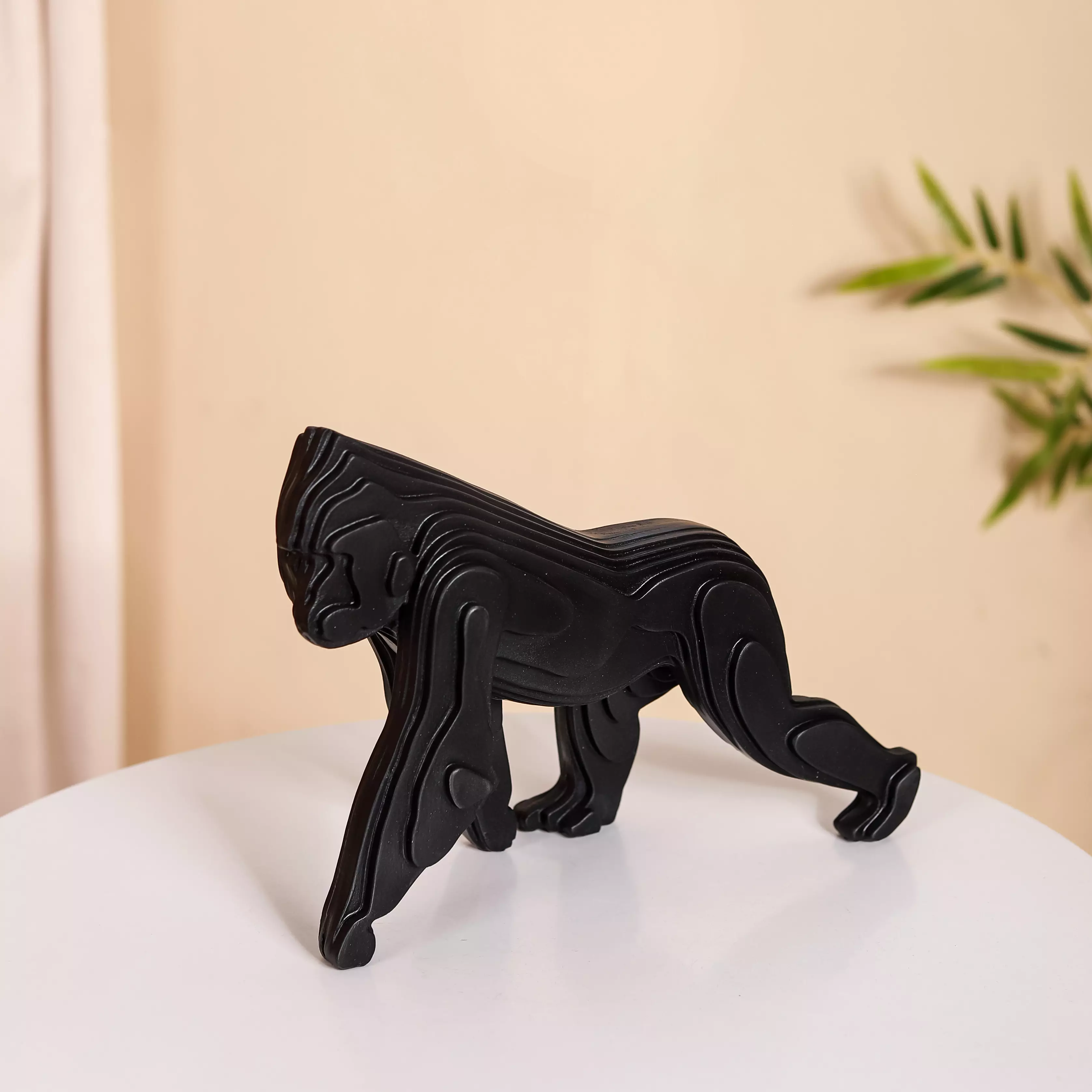 Modern Black Gorilla Showpiece - Image 2