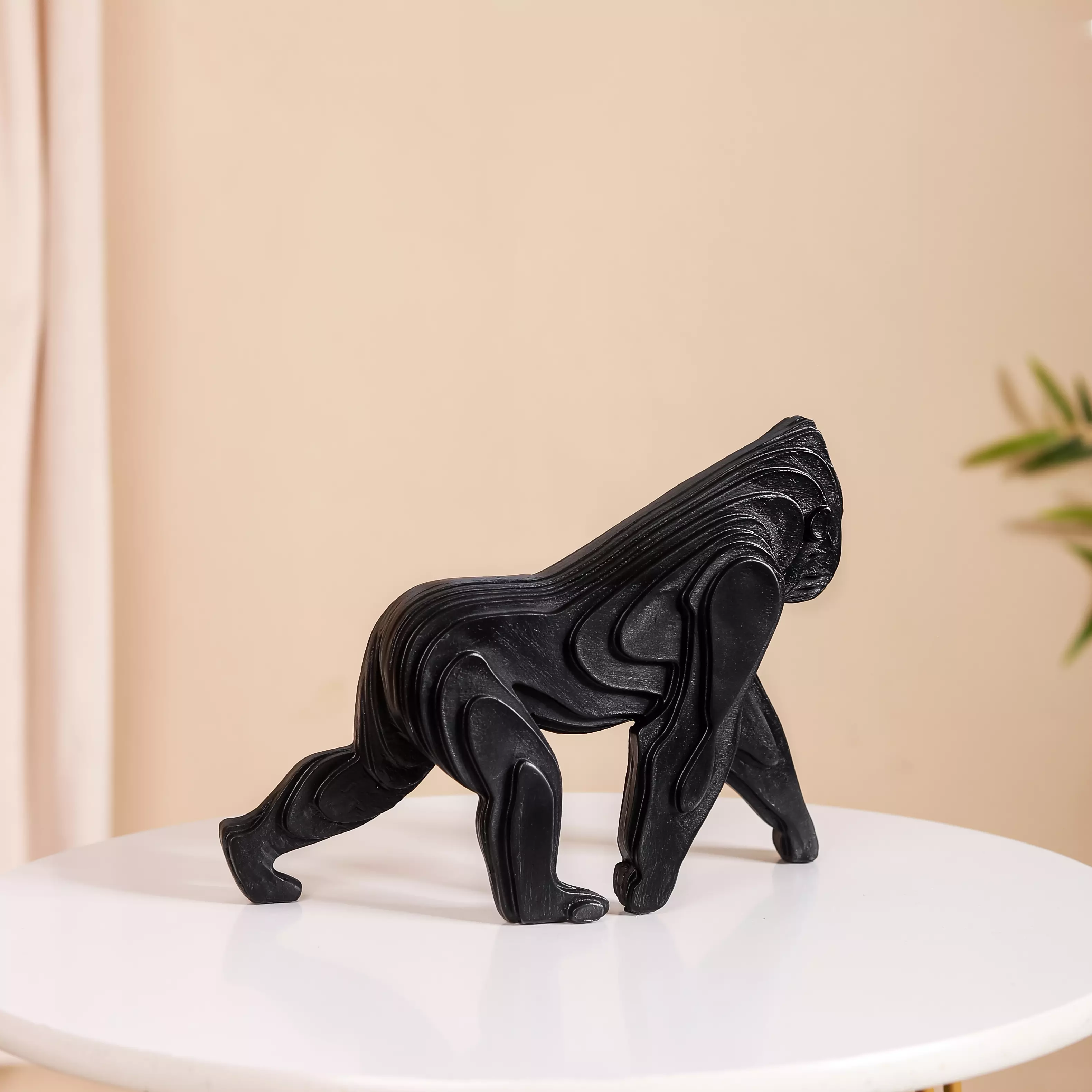 Modern Black Gorilla Showpiece - Image 4