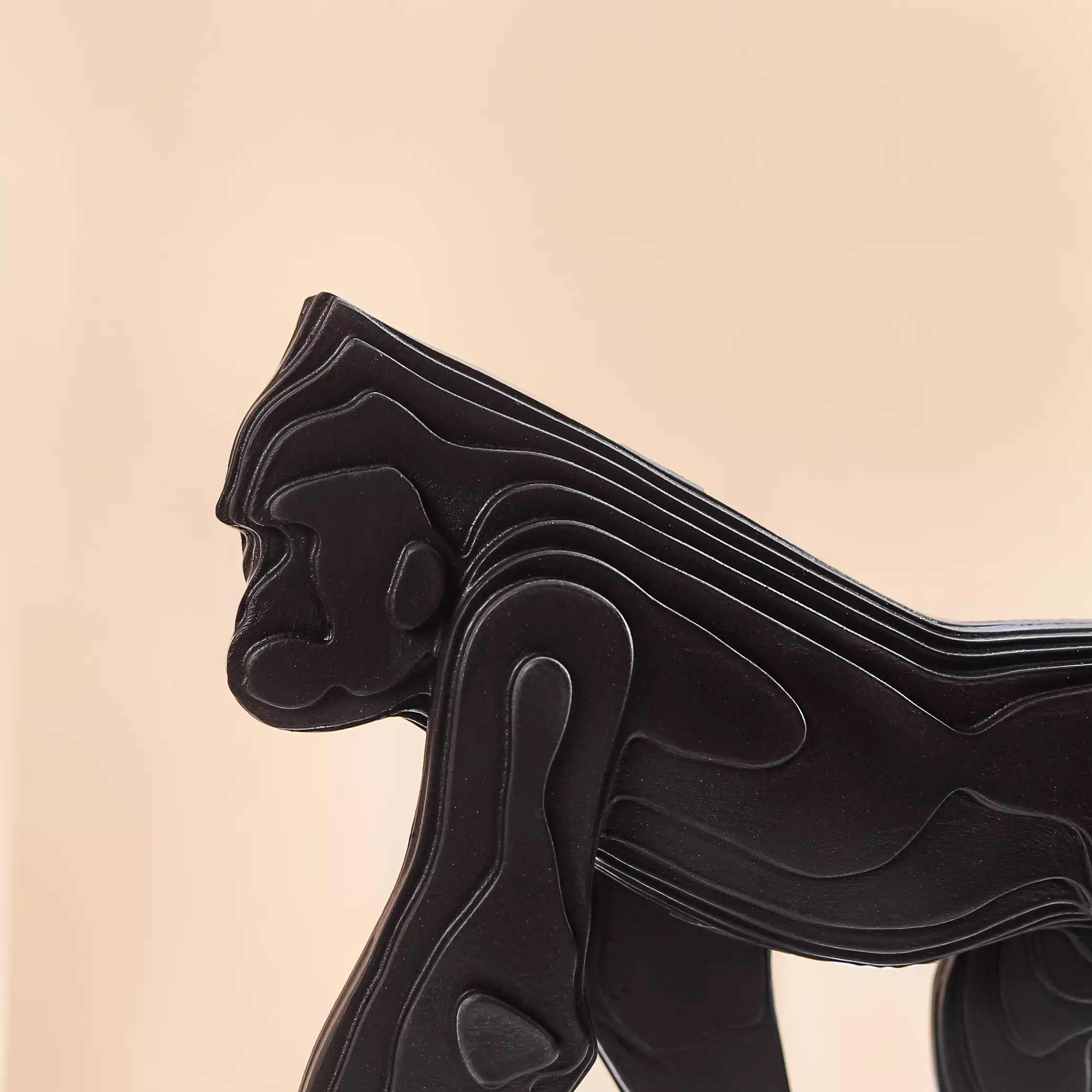 Modern Black Gorilla Showpiece - Image 8