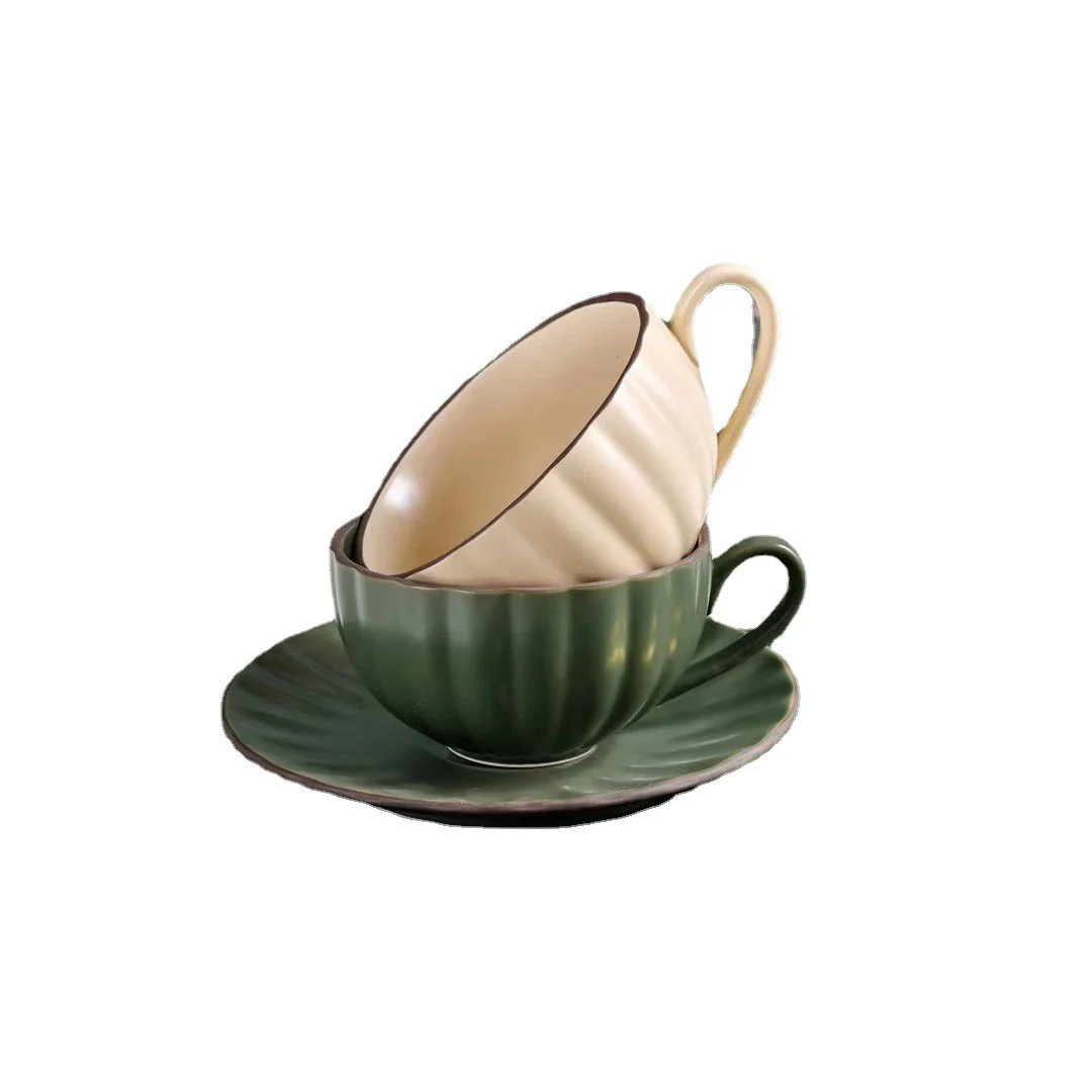 Modern Ceramic Cup With Saucer - Image 6