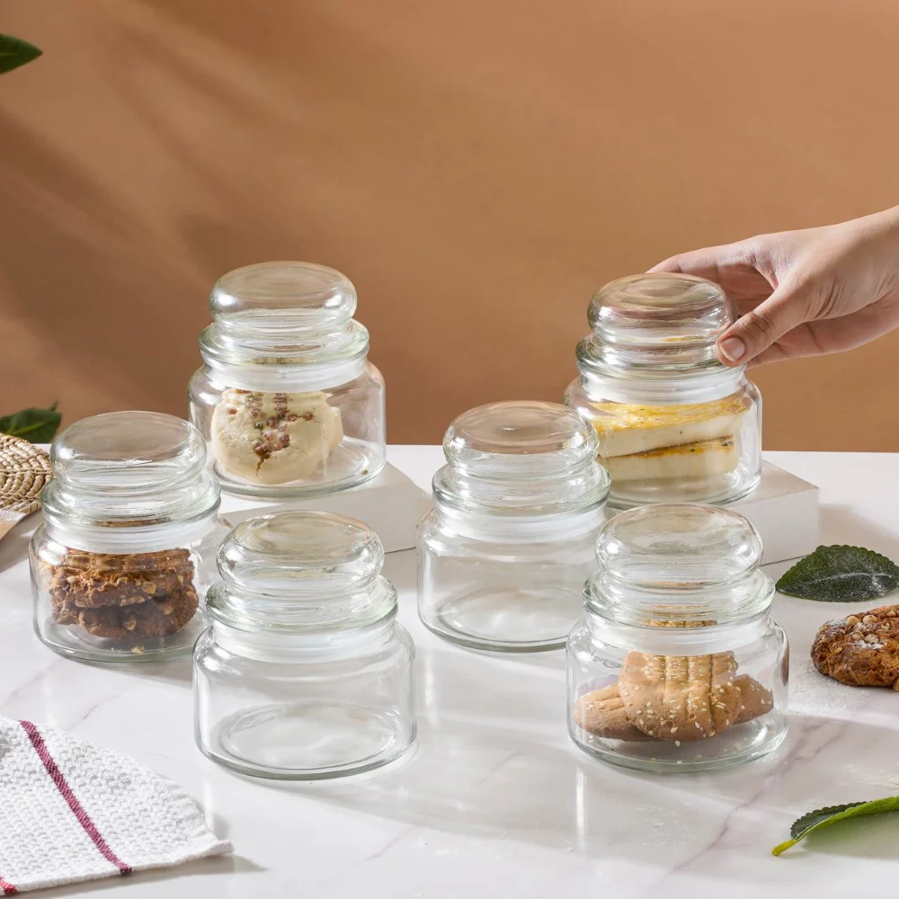 Modern Glass Jar Small Set Of 6 250ml - Image 6