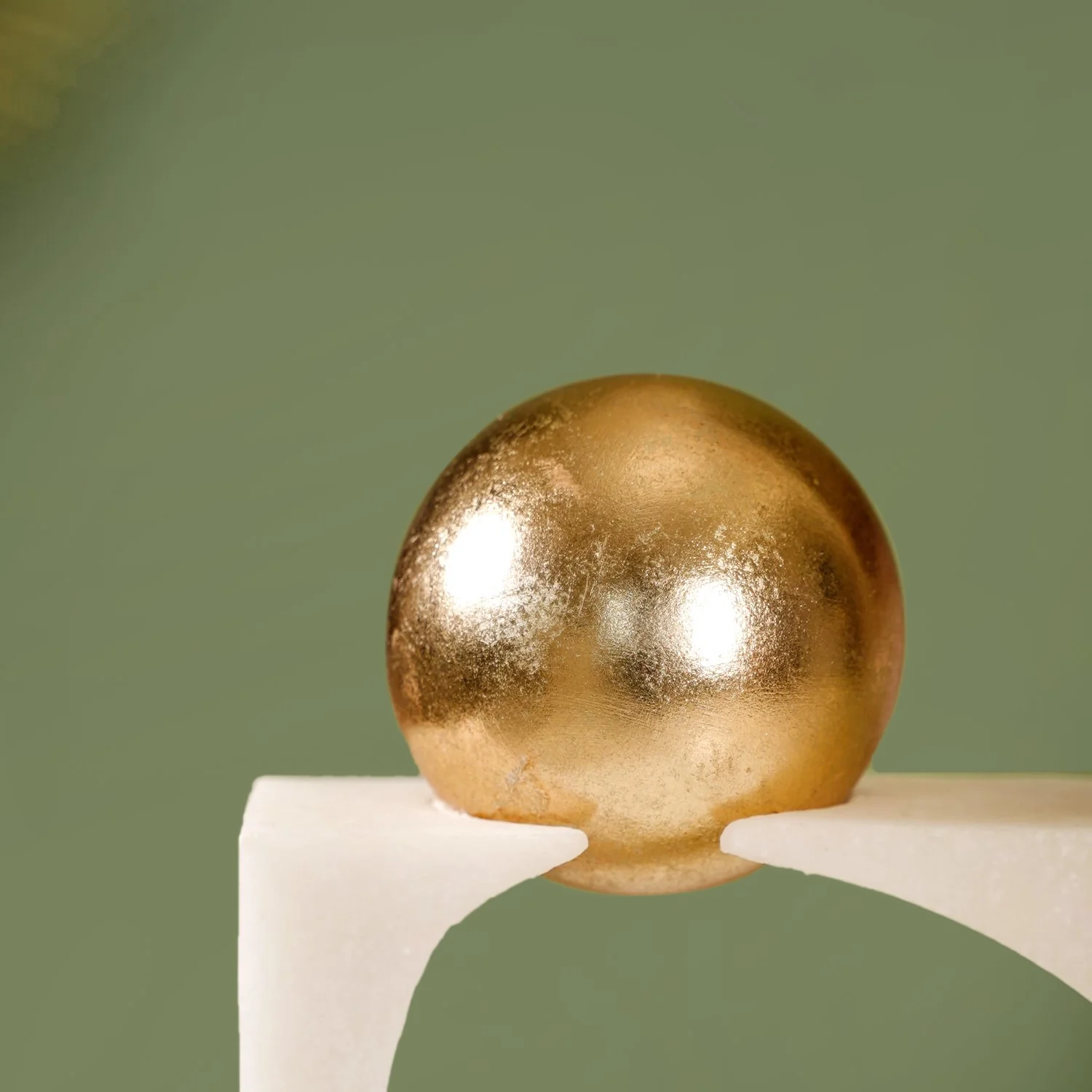 Modern Gold Orb Sculpture - Image 6