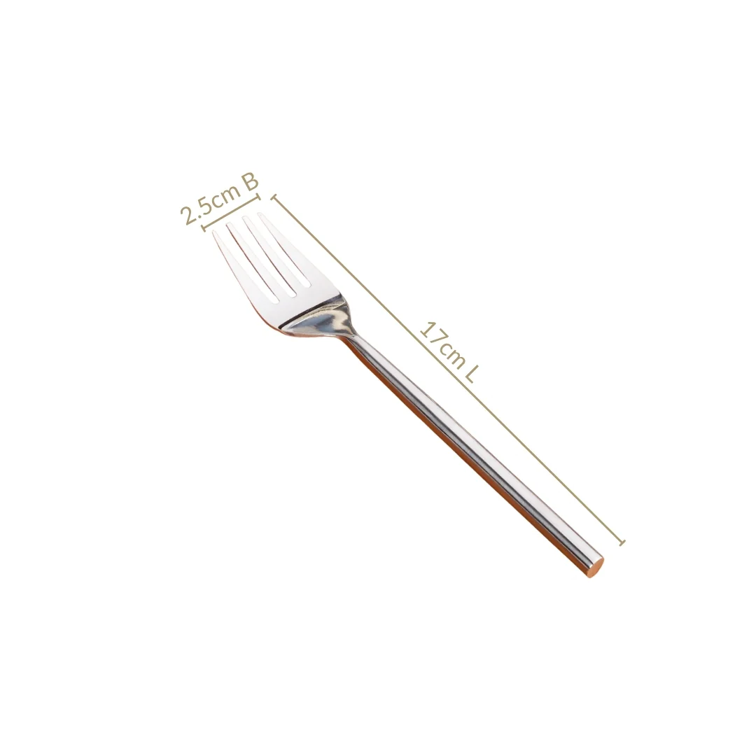 Modern Stainless Steel Table Fork Set Of 6 - Image 4