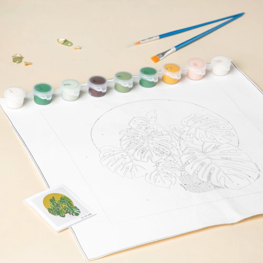 Monstera DIY Kit Paint By Numbers - Image 6
