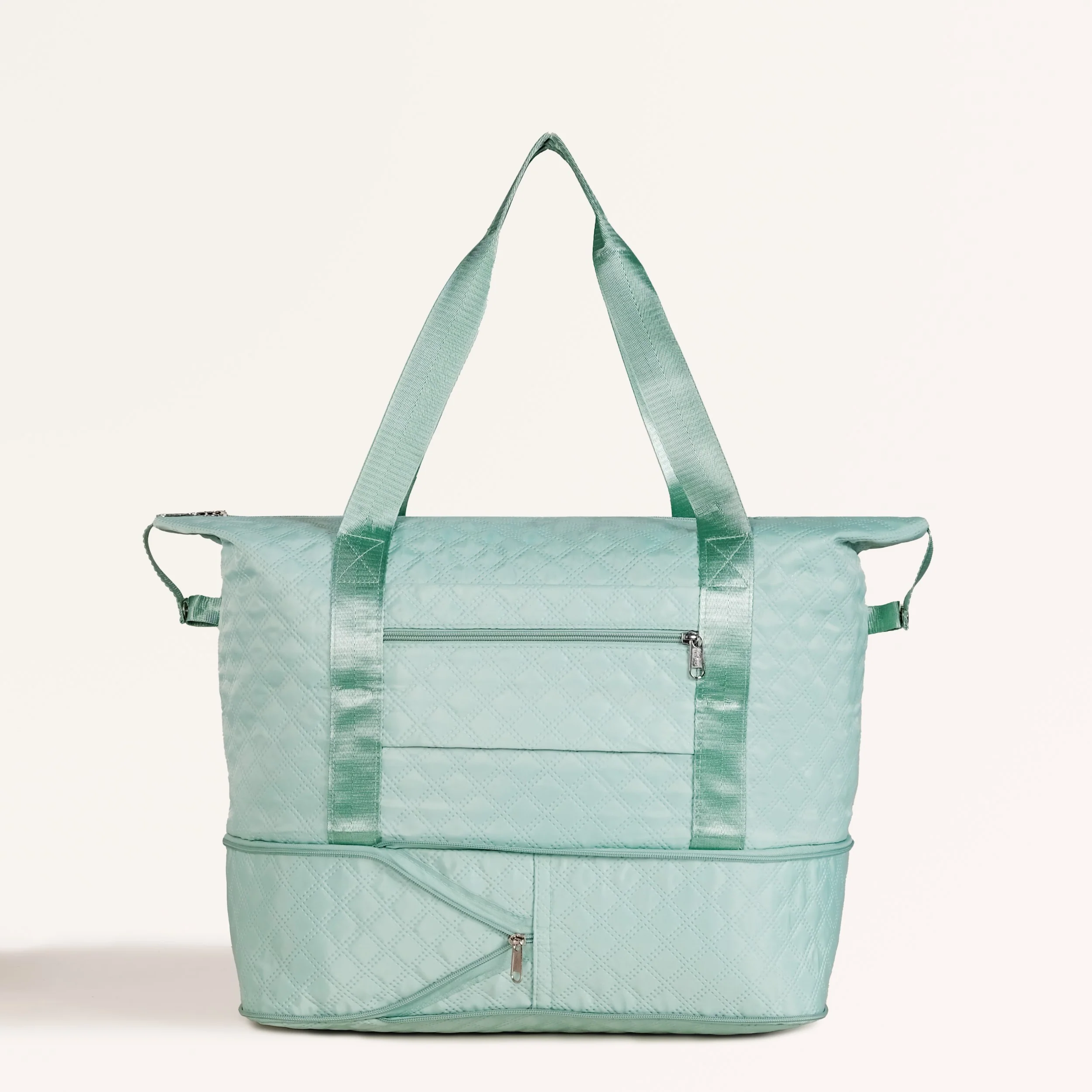 Montara Expandable Foldable Luxe Travel Bag Mint - Image 12