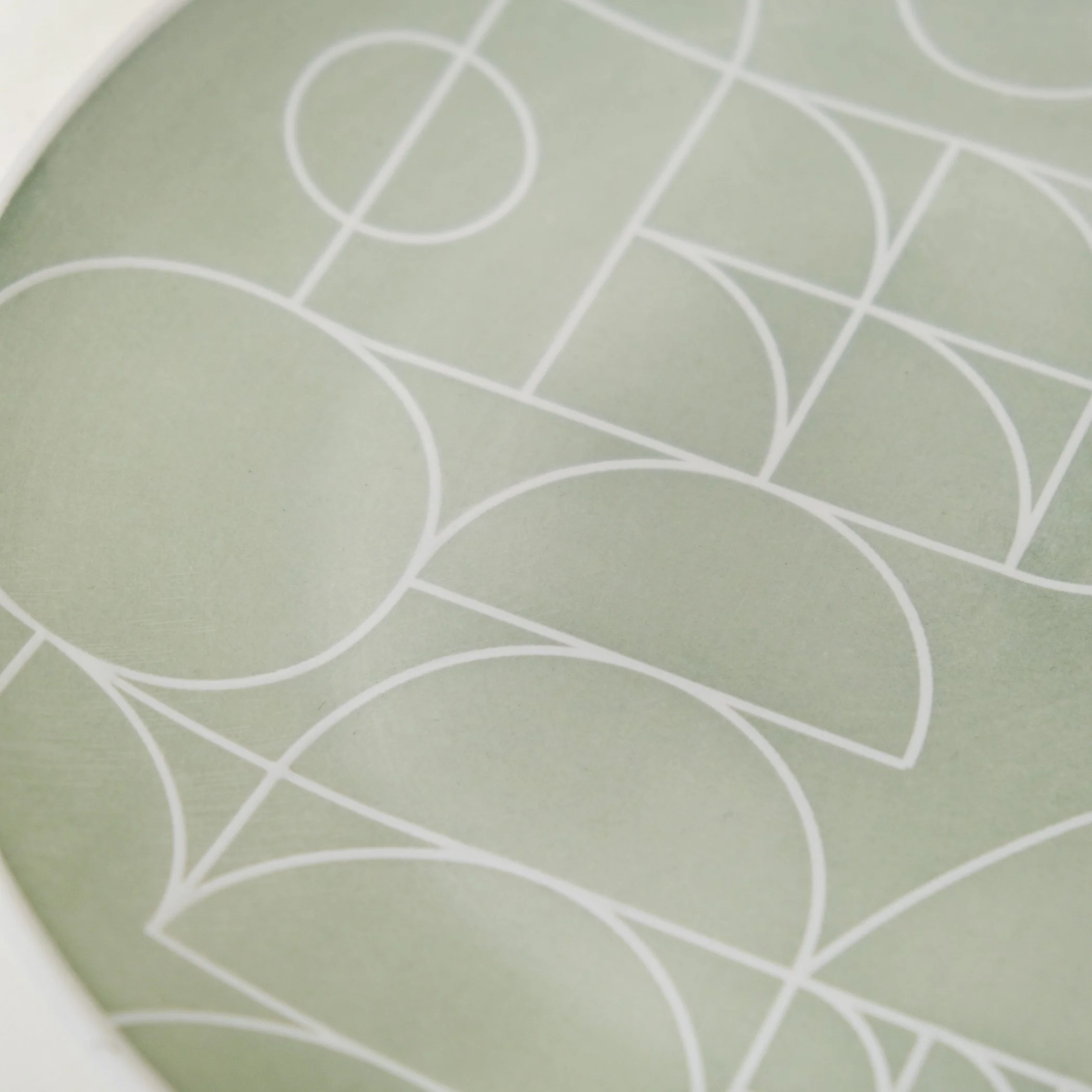 Monvia Geometric Pattern Dinner Plate Set Of 4 Mint 10 Inch - Image 7