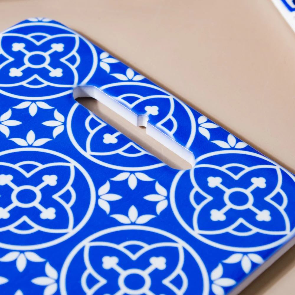 Moroccan Art Rectangle Trivet Blue 7 Inch - Image 7