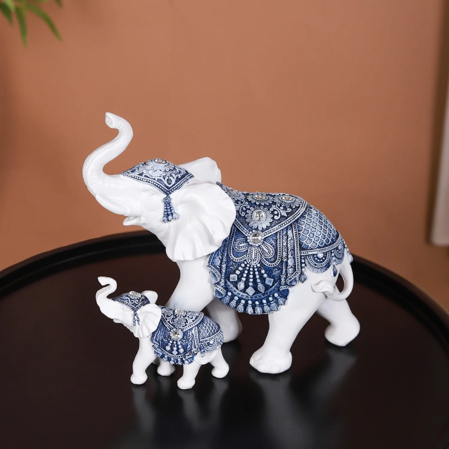 Mother Baby White Elephant Decor Showpiece - Image 11