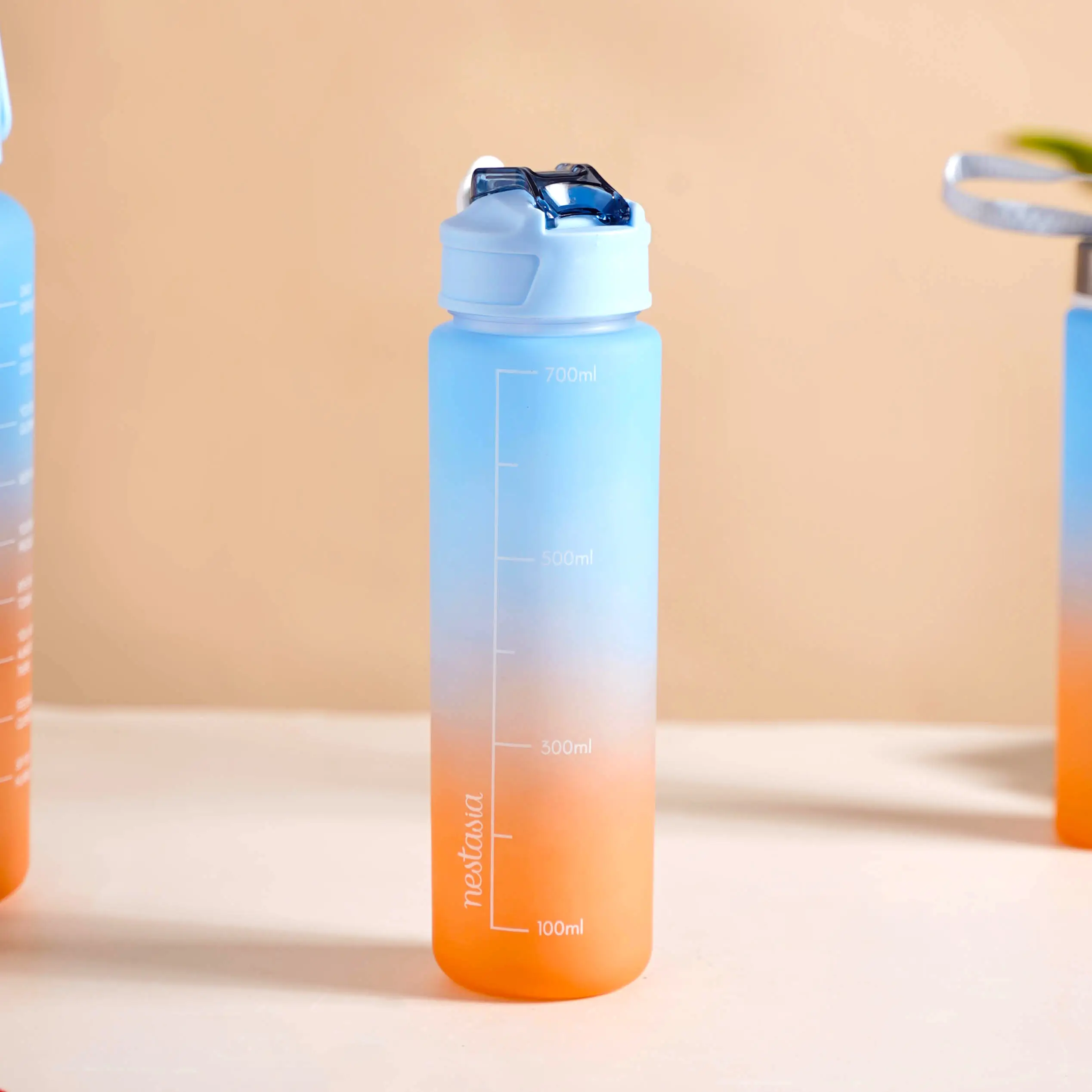 Motivational Water Bottles Set of 3 Blue Orange - Image 14