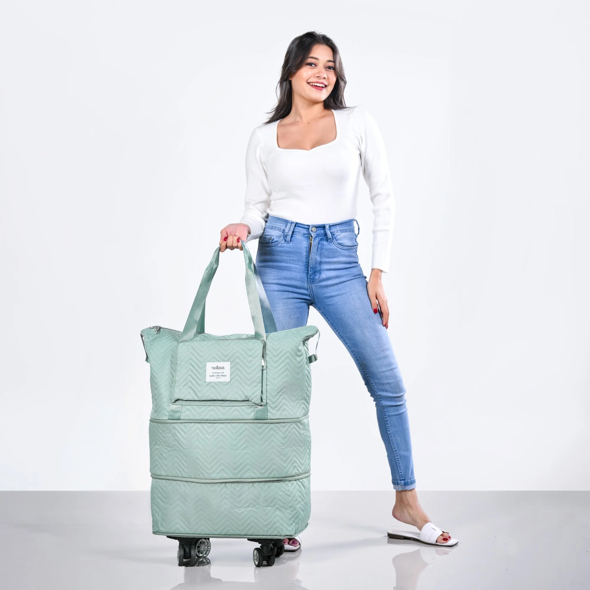 Movo Double Expandable Travel Bag With Detachable Wheels - Image 2