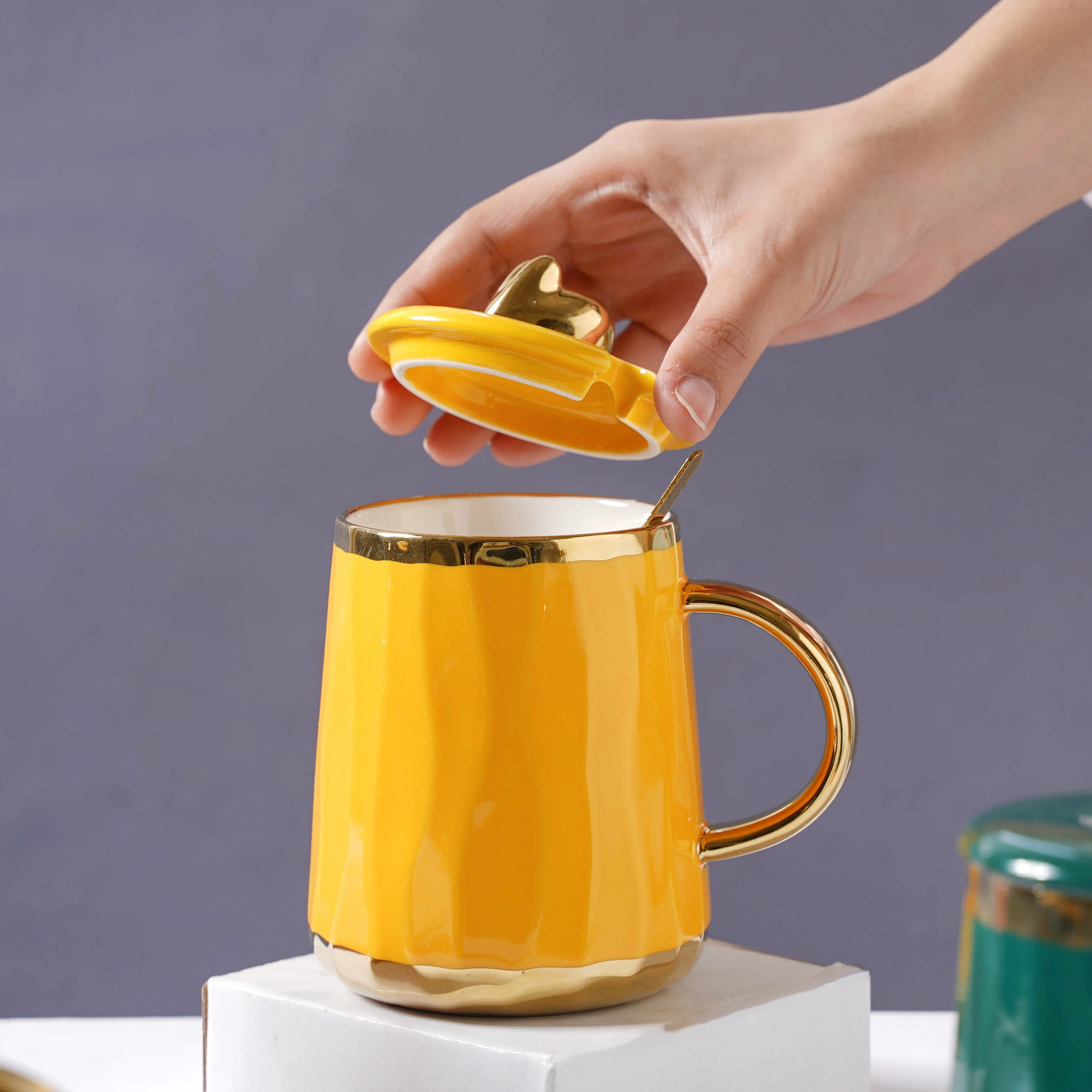 Mug With Gold Detail - Image 2