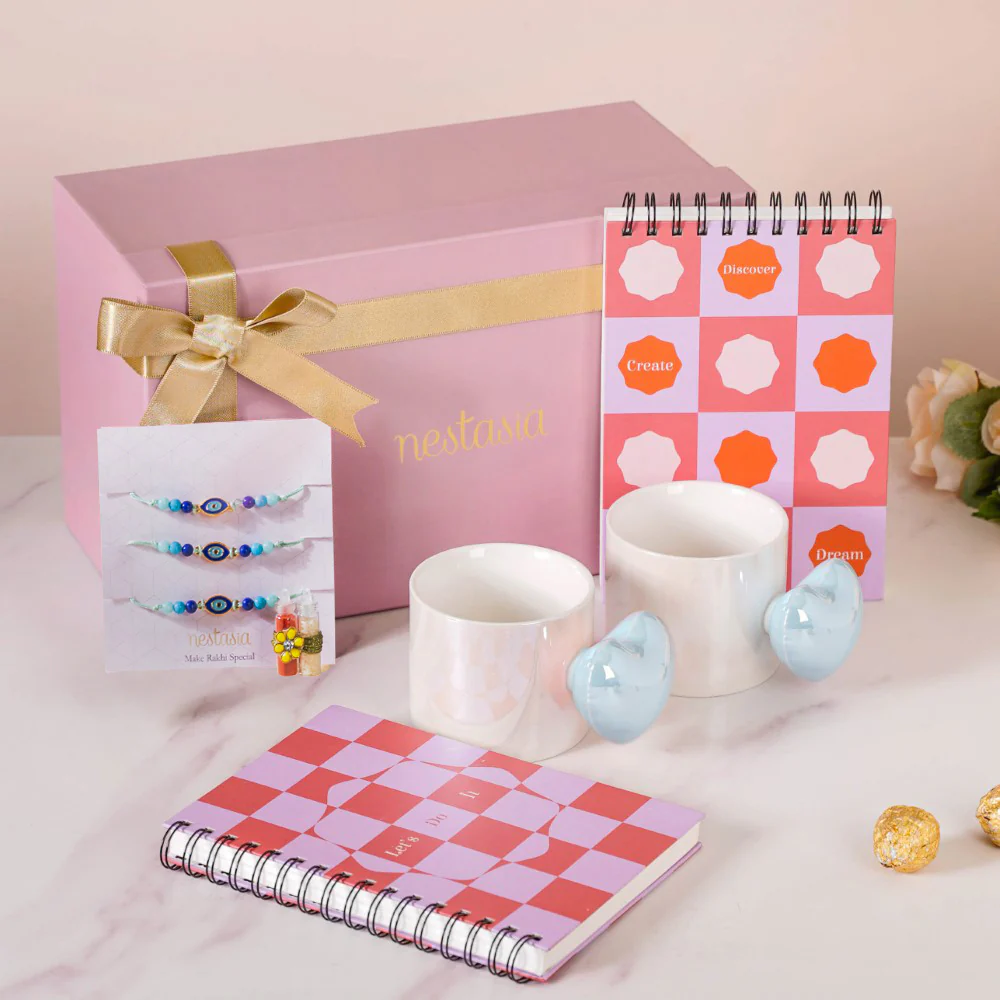 Mugs & Memories Rakhi Gift Hamper Set Of 7 - Image 5