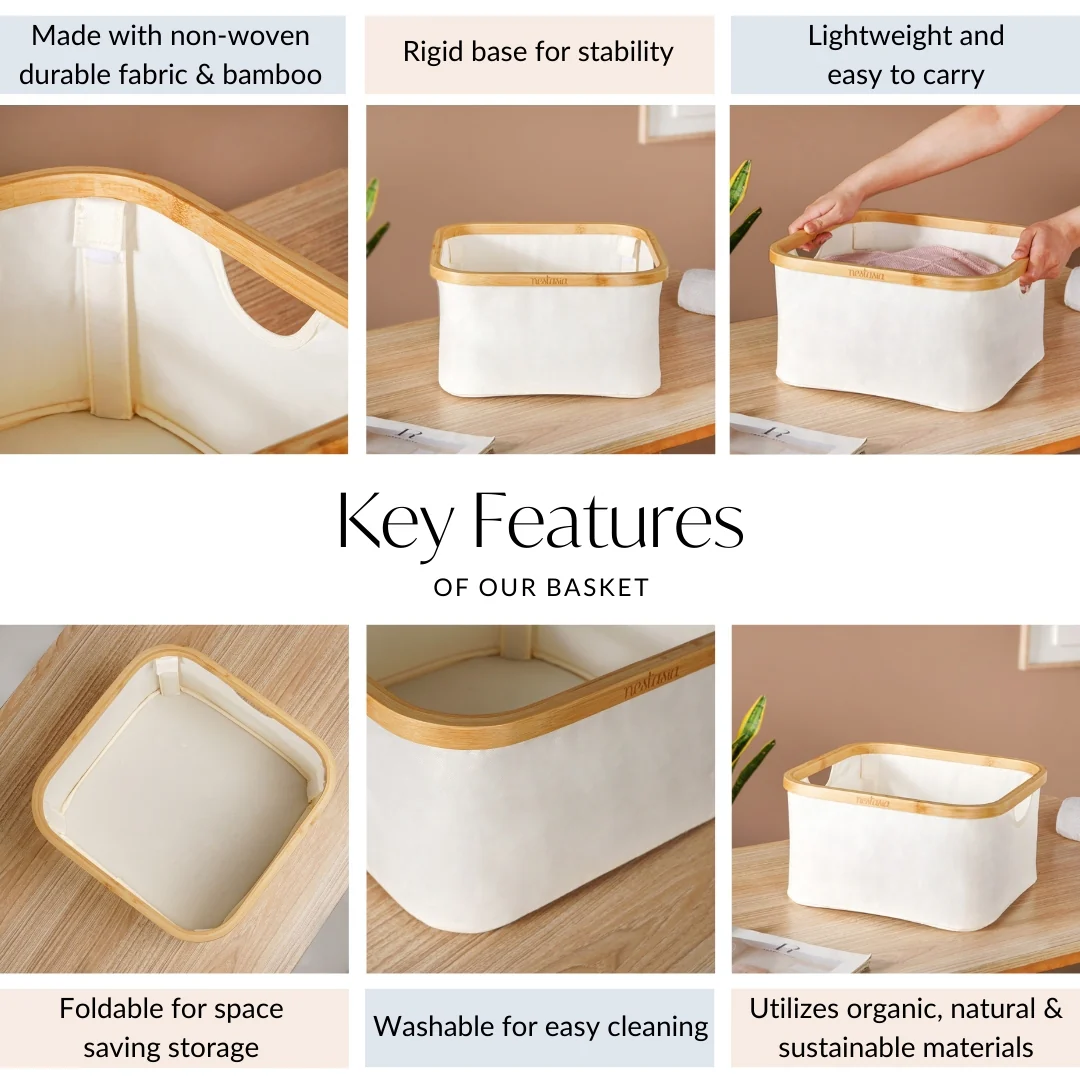 Multi Purpose Cloth Storage Box Off White - Image 5