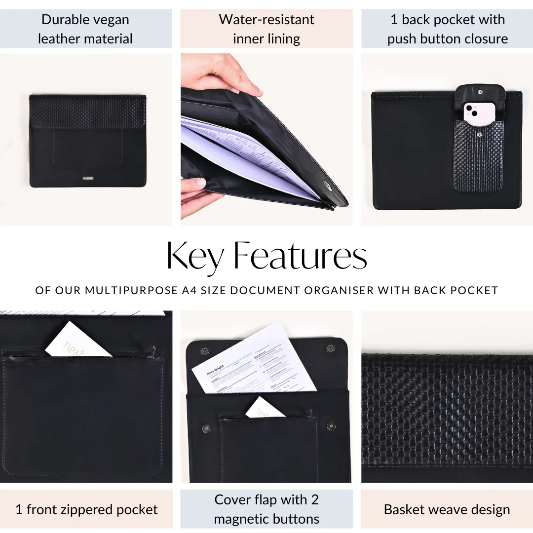 Multipurpose A4 Size Document Organiser With Back Pocket - Image 6