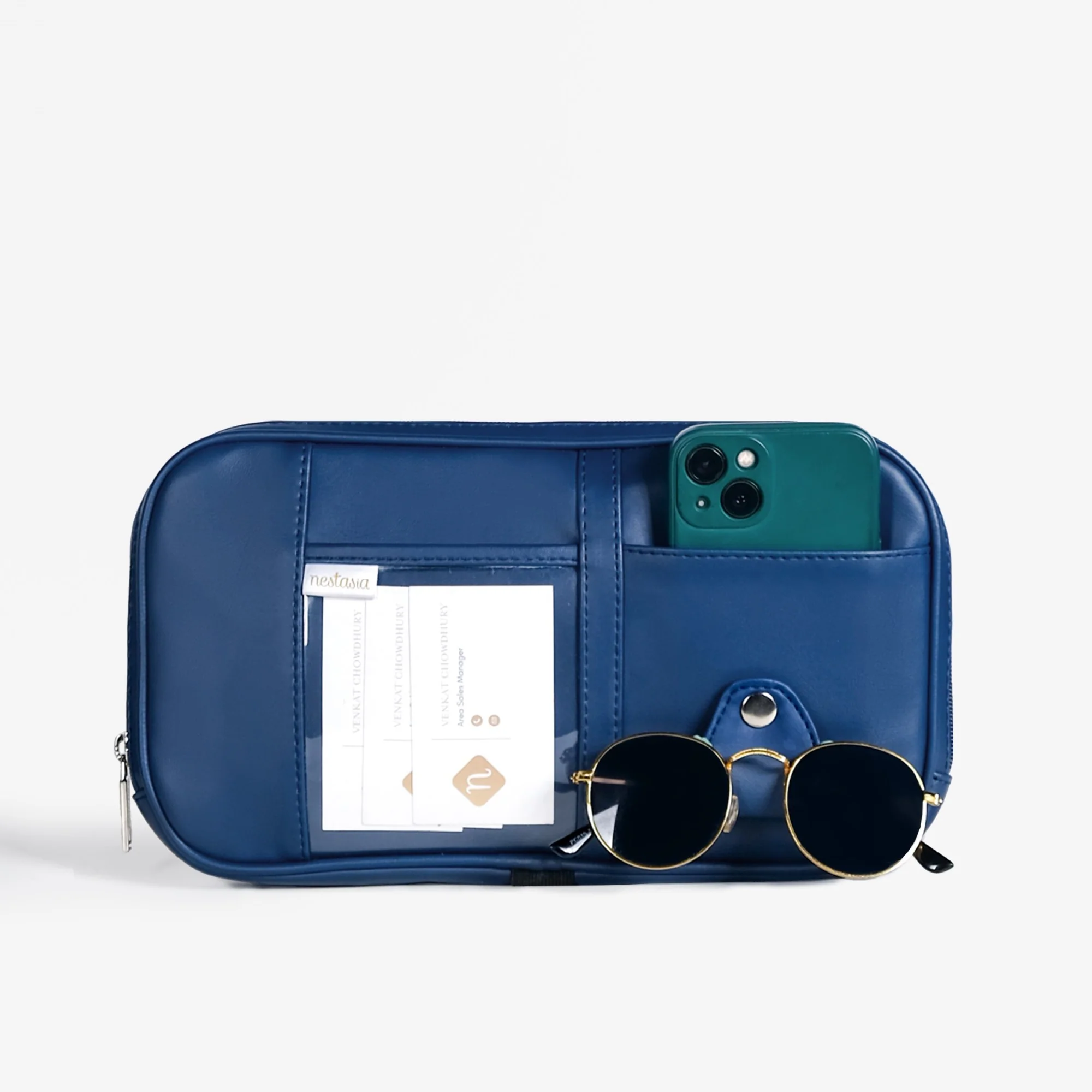 Multipurpose Car Sun Visor Organizer Blue - Image 7