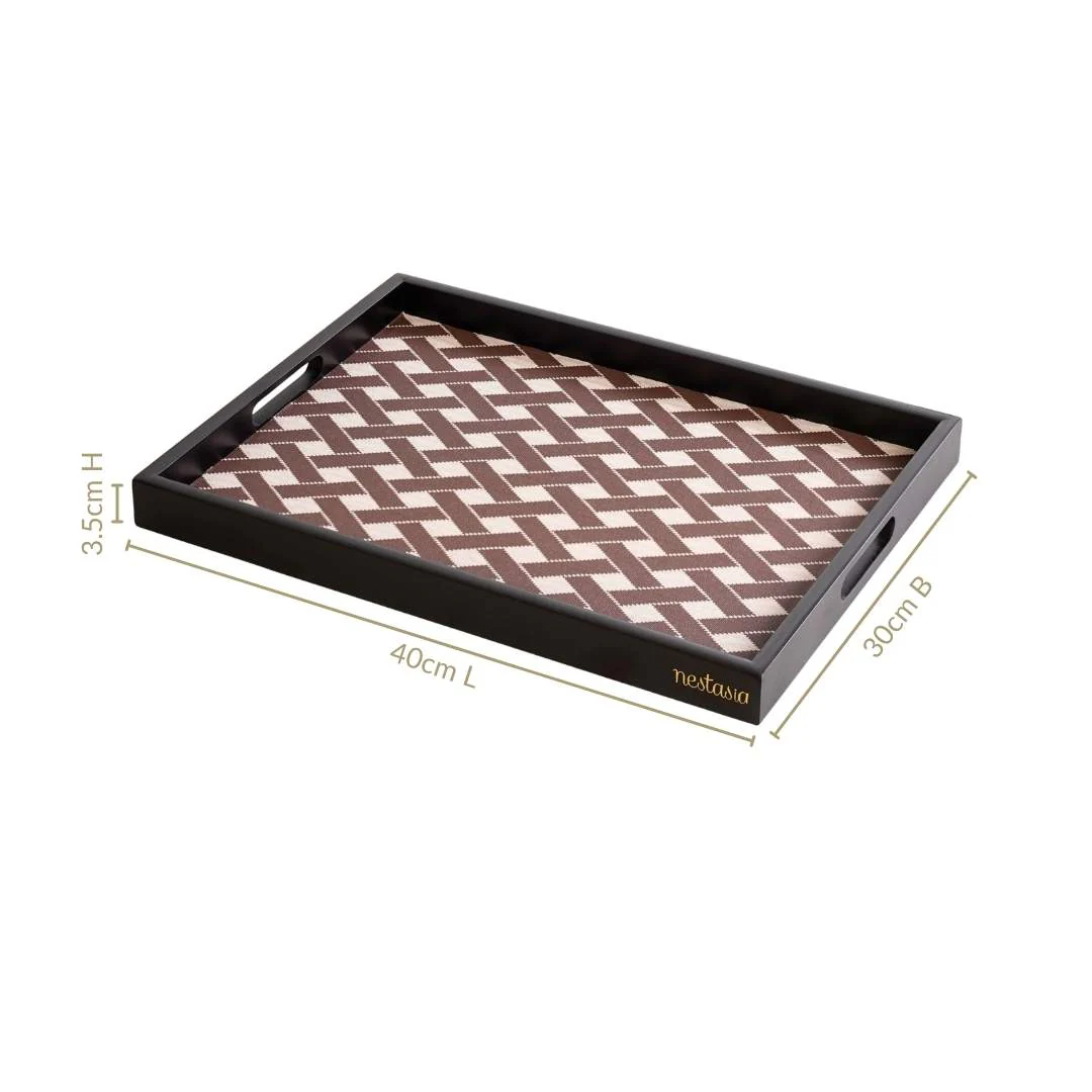 Multipurpose Decorative Tray Brown Large - Image 4