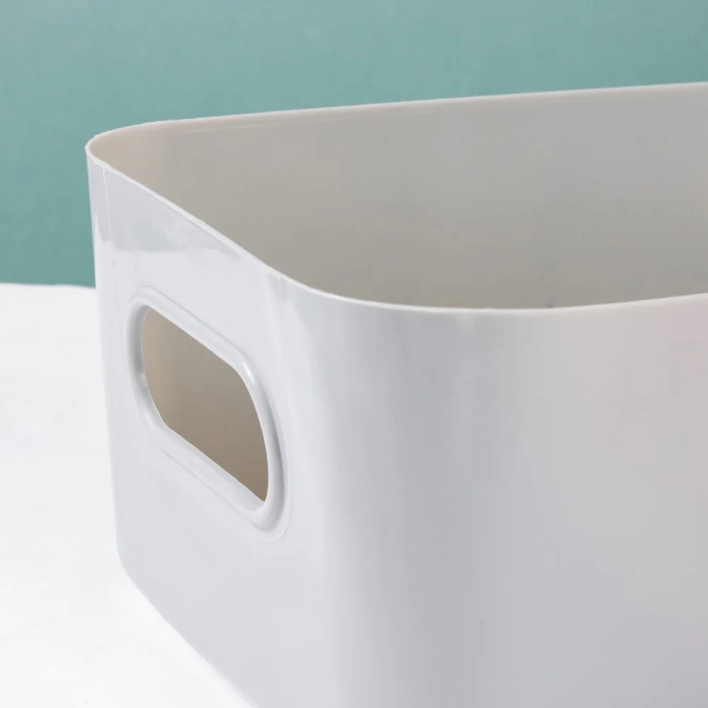 Multipurpose Storage Basket Grey Set Of 2 11 Inch - Image 10
