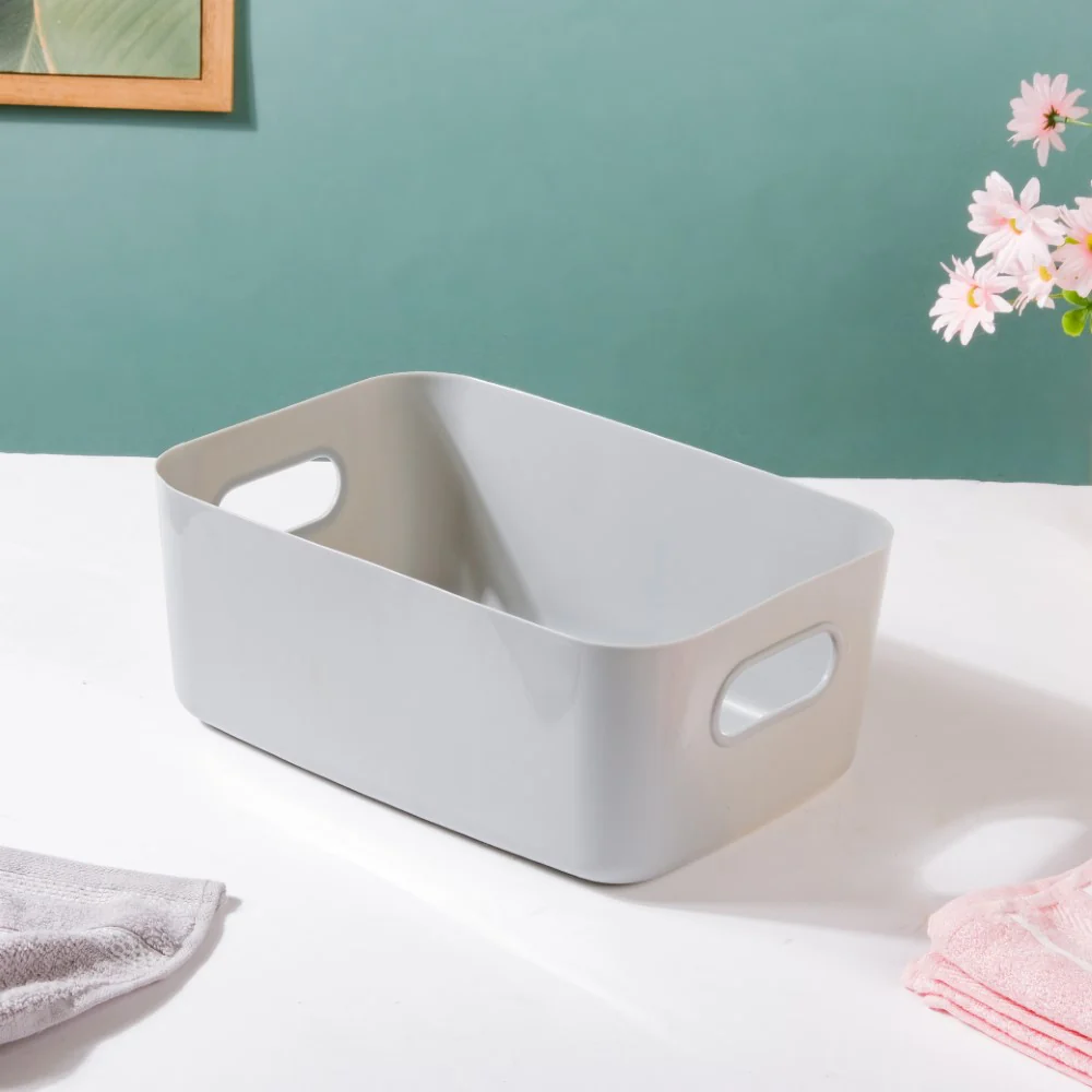 Multipurpose Storage Basket Grey Set Of 2 11 Inch - Image 5