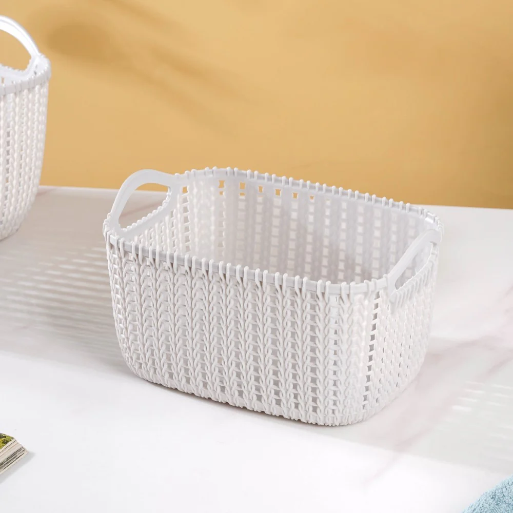 Multipurpose Storage Basket Grey Set Of 3 - Image 10