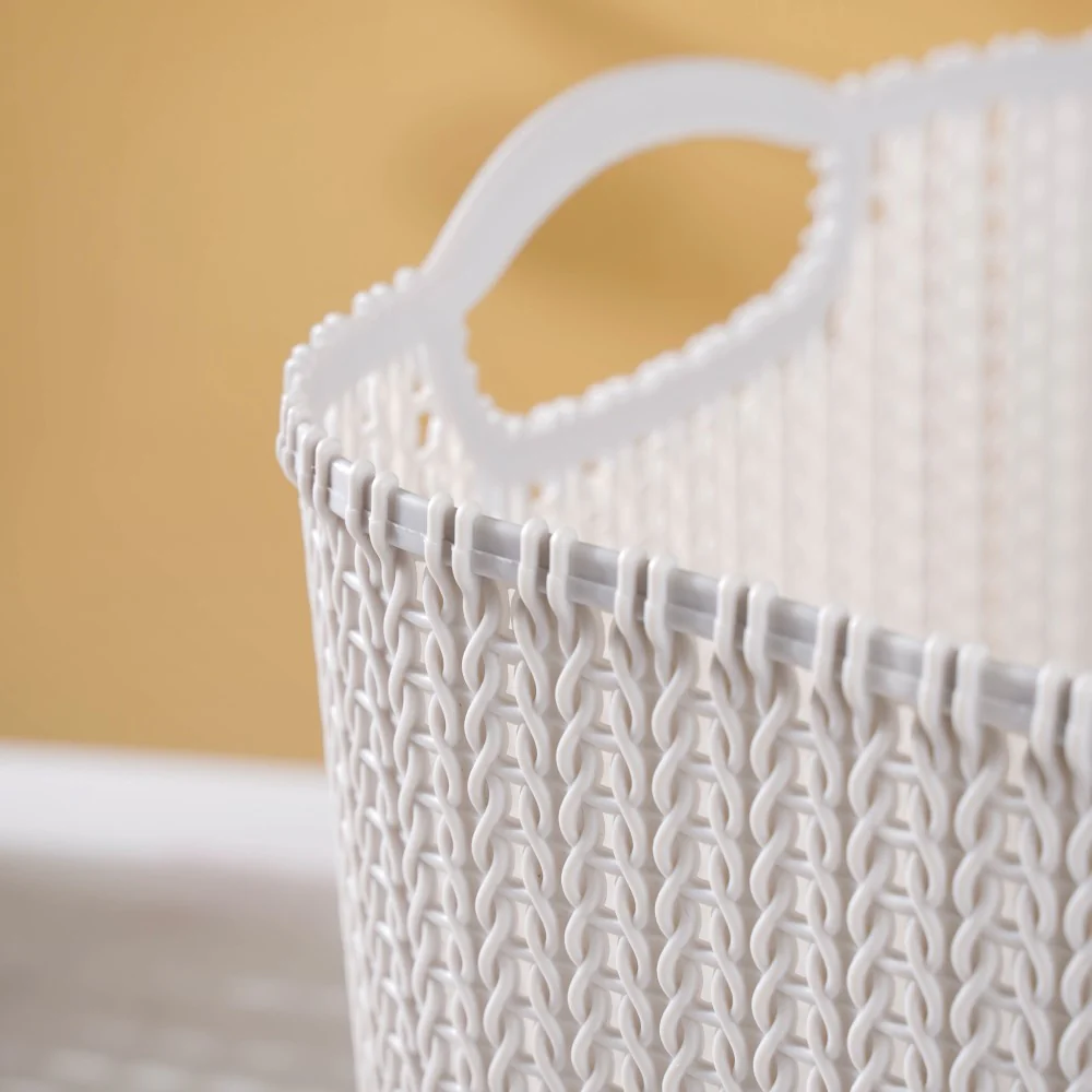 Multipurpose Storage Basket Grey Set Of 3 - Image 8