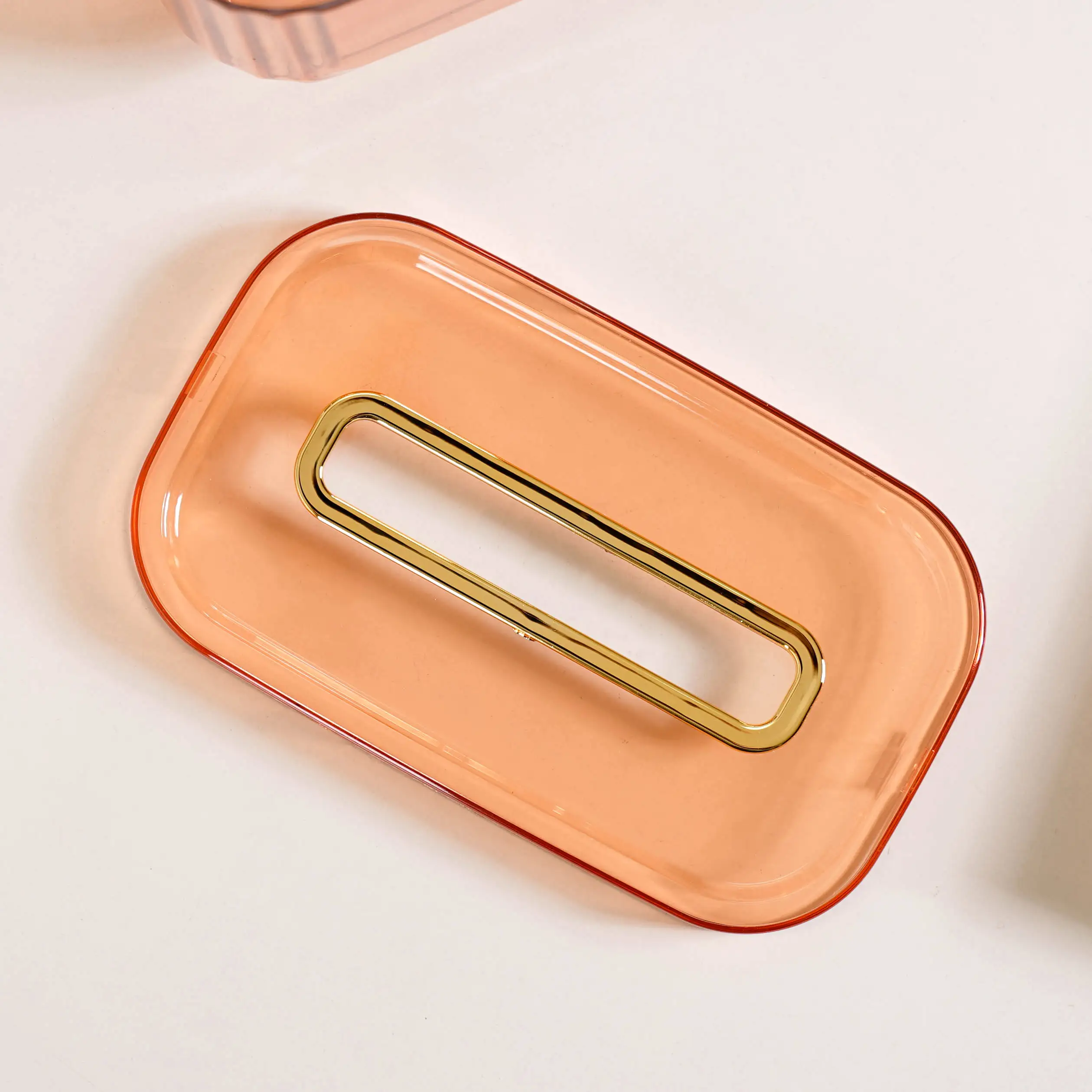 Multipurpose Tissue Paper Box With Compartments Amber - Image 12