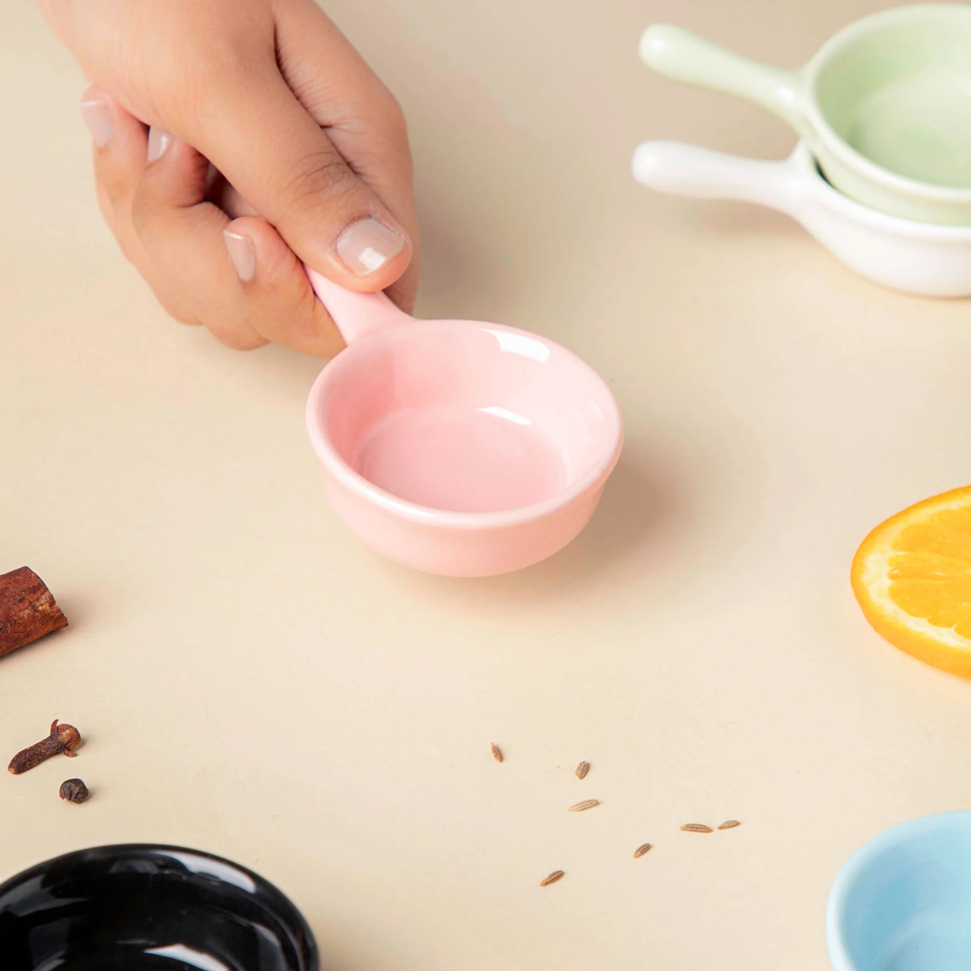 Munch Mania Dip Bowl With Handle Pink 30 ml - Image 2