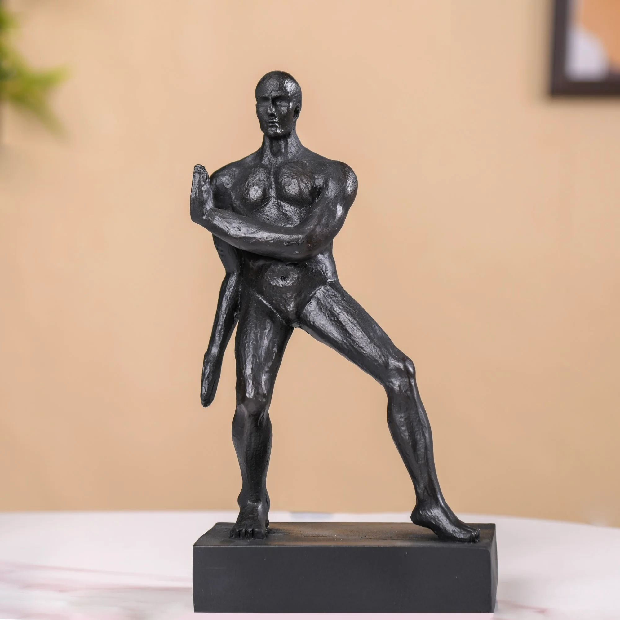 Muscle Men Resin Bookend Set Black - Image 6